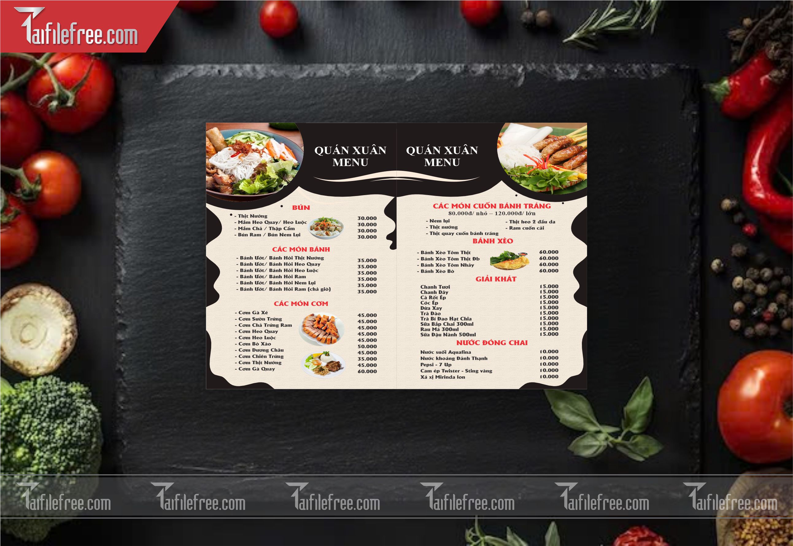 Menu Food, Nhà Hàng, Quán Ăn_M78