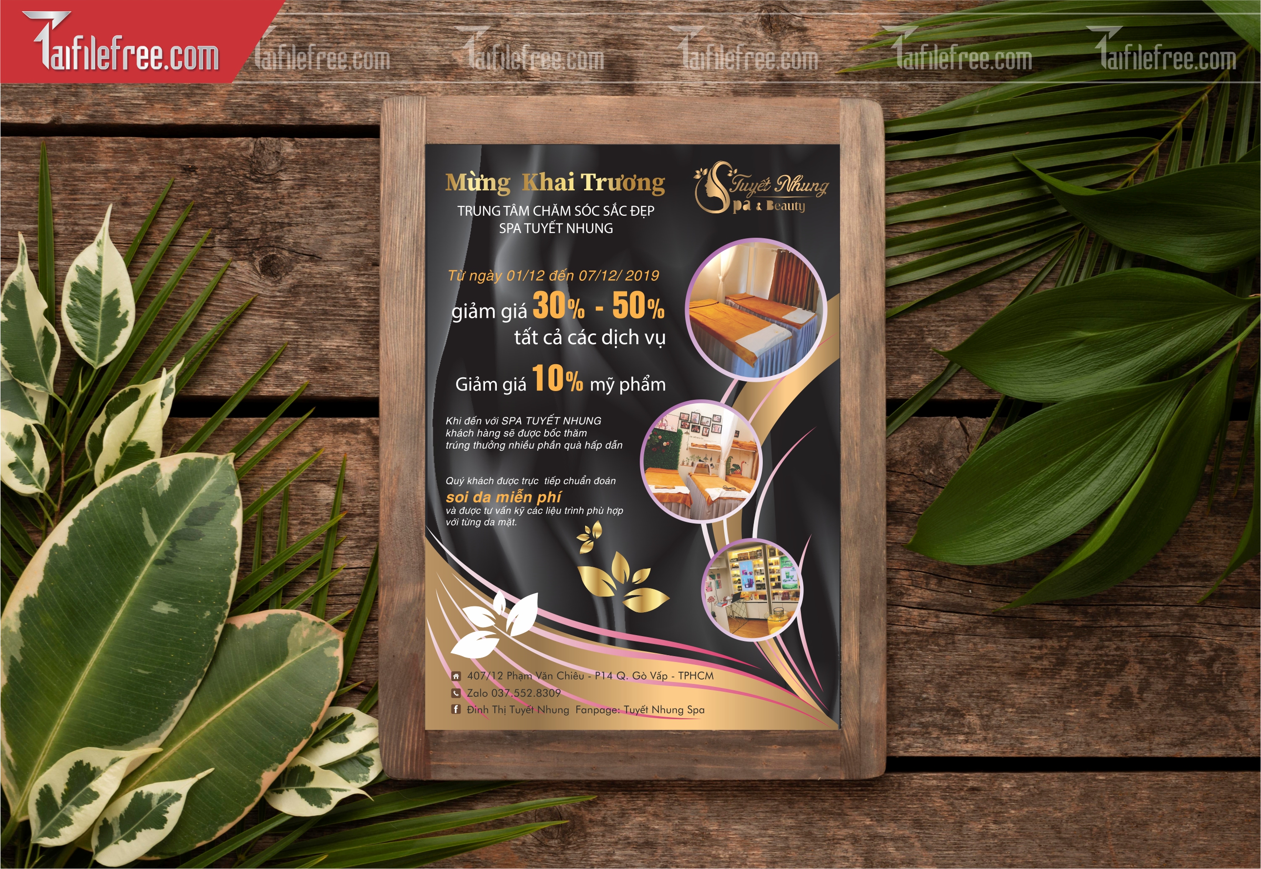 Mẫu Vector Menu Spa Đẹp_M83