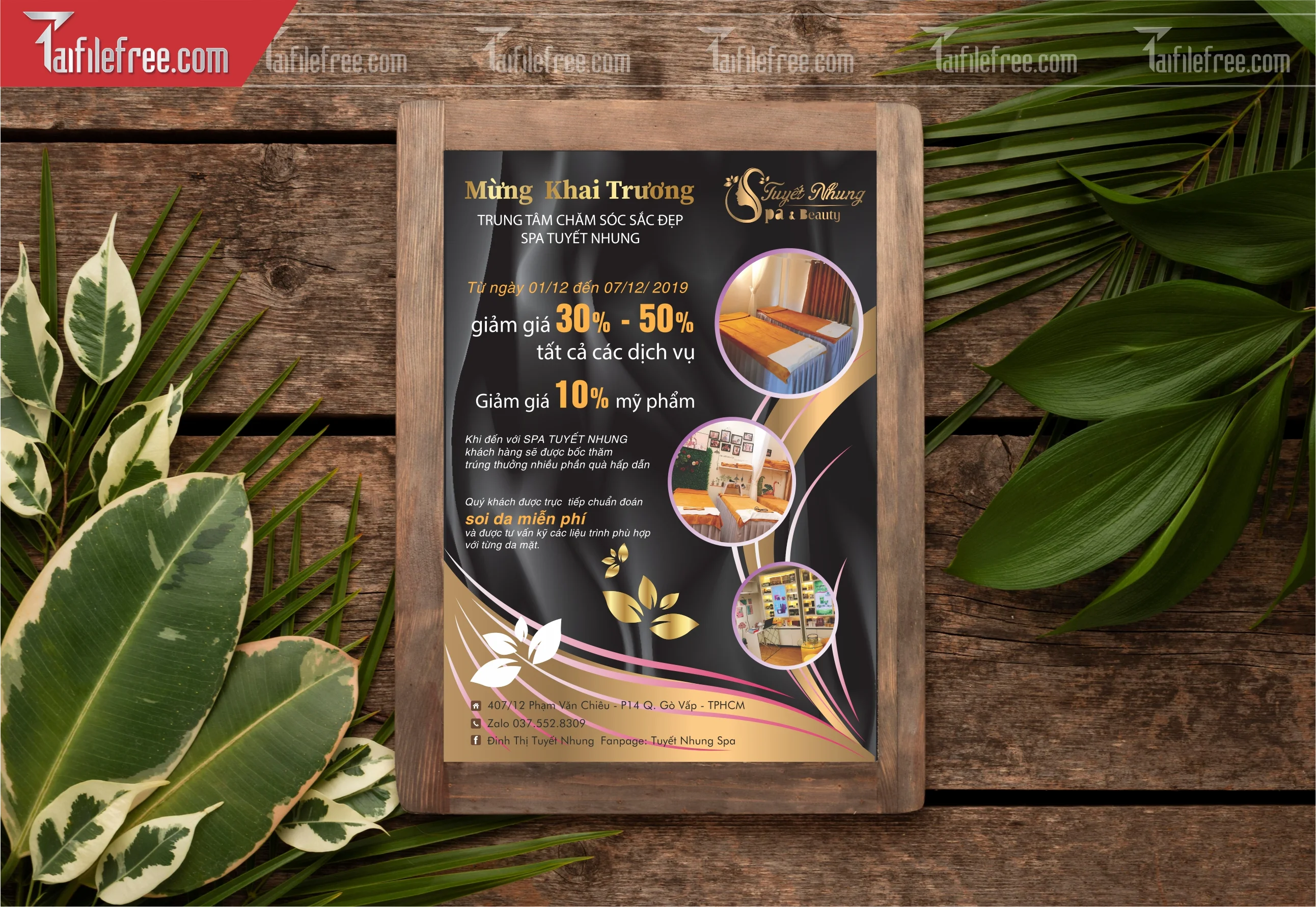 Mẫu Vector Menu Spa Đẹp_M83