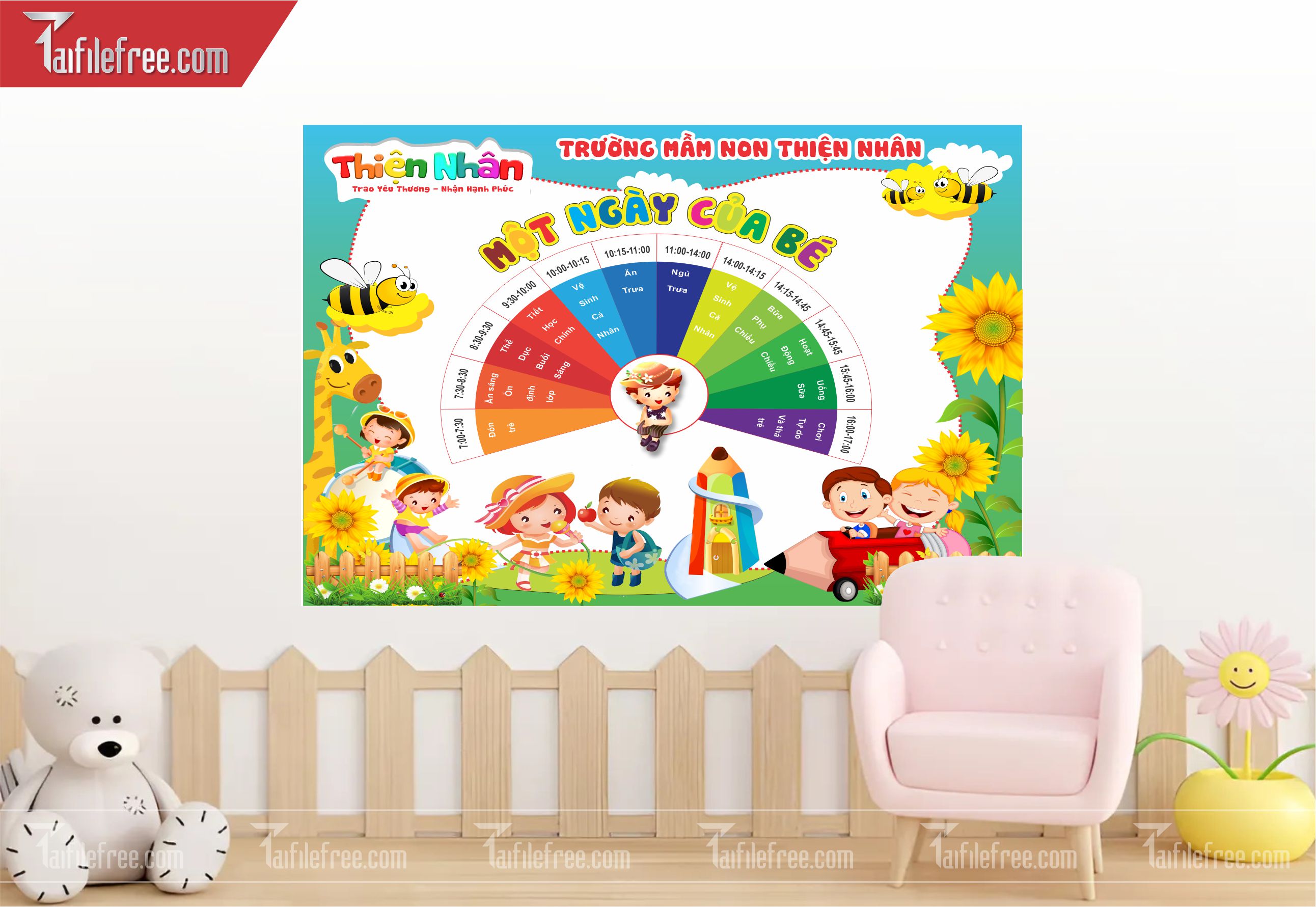 Tranh Mầm Non Chủ đề Giờ Ăn_MN03