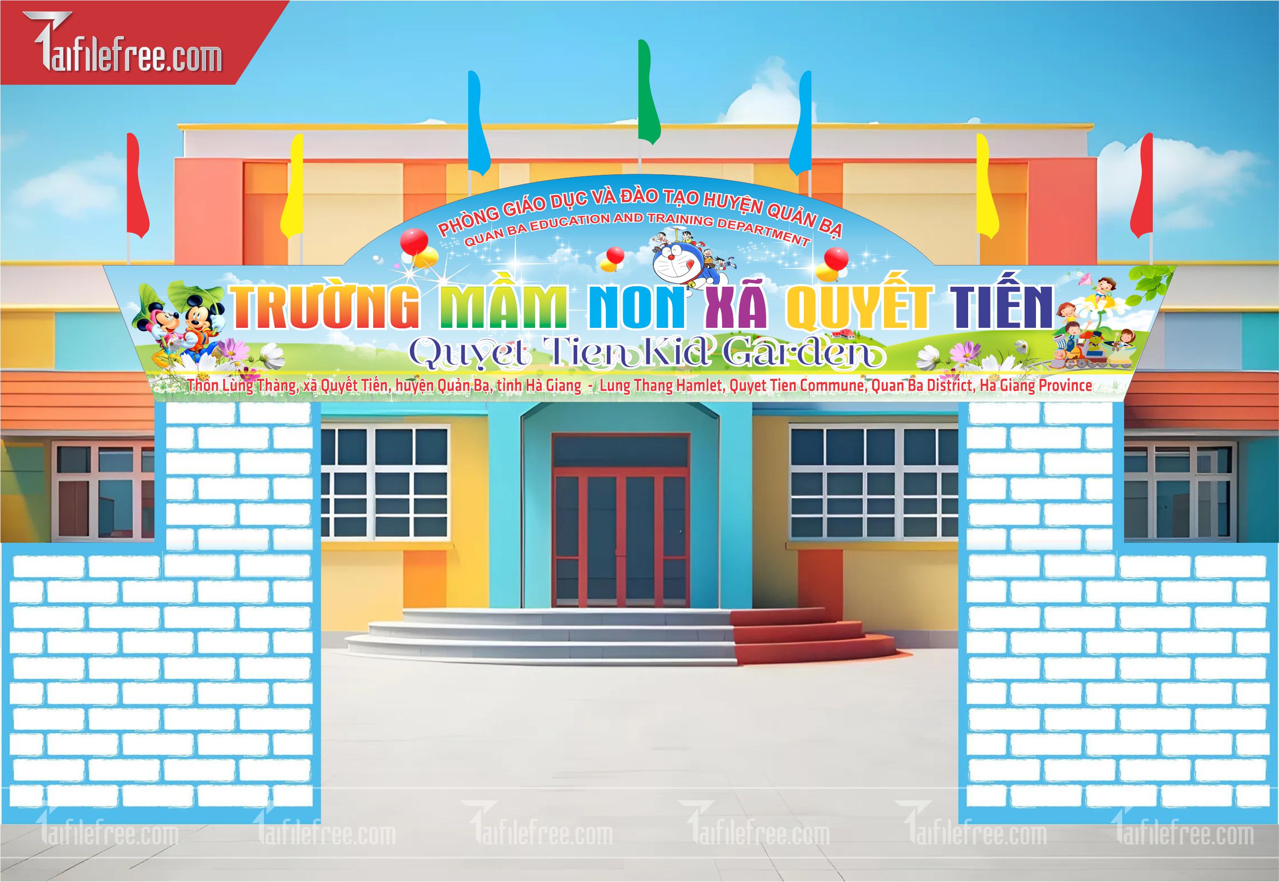 Cổng Trường Trang Trí cho Trường Mầm Non_MN05