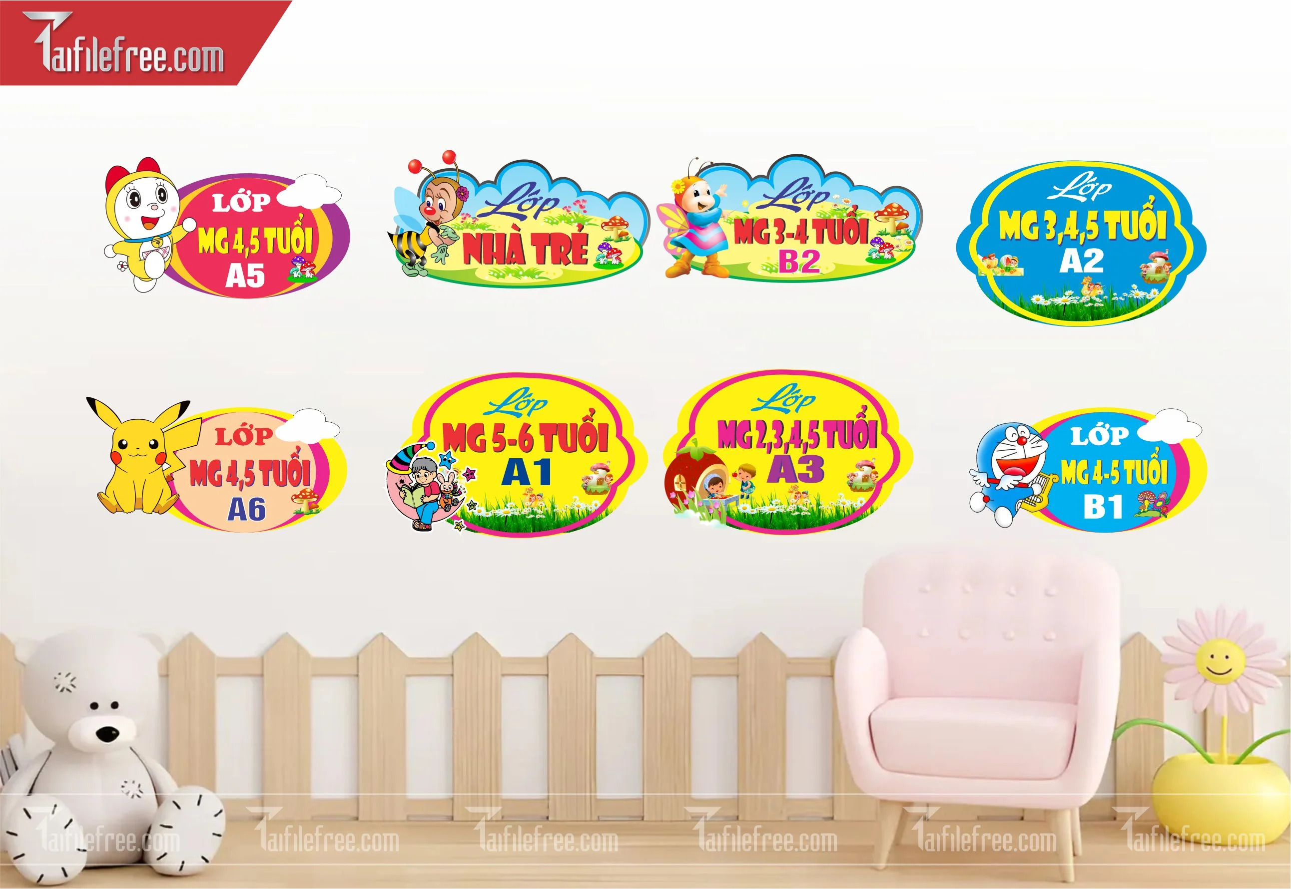 Tranh Mầm Non Chủ đềm Lớp Học_MN10