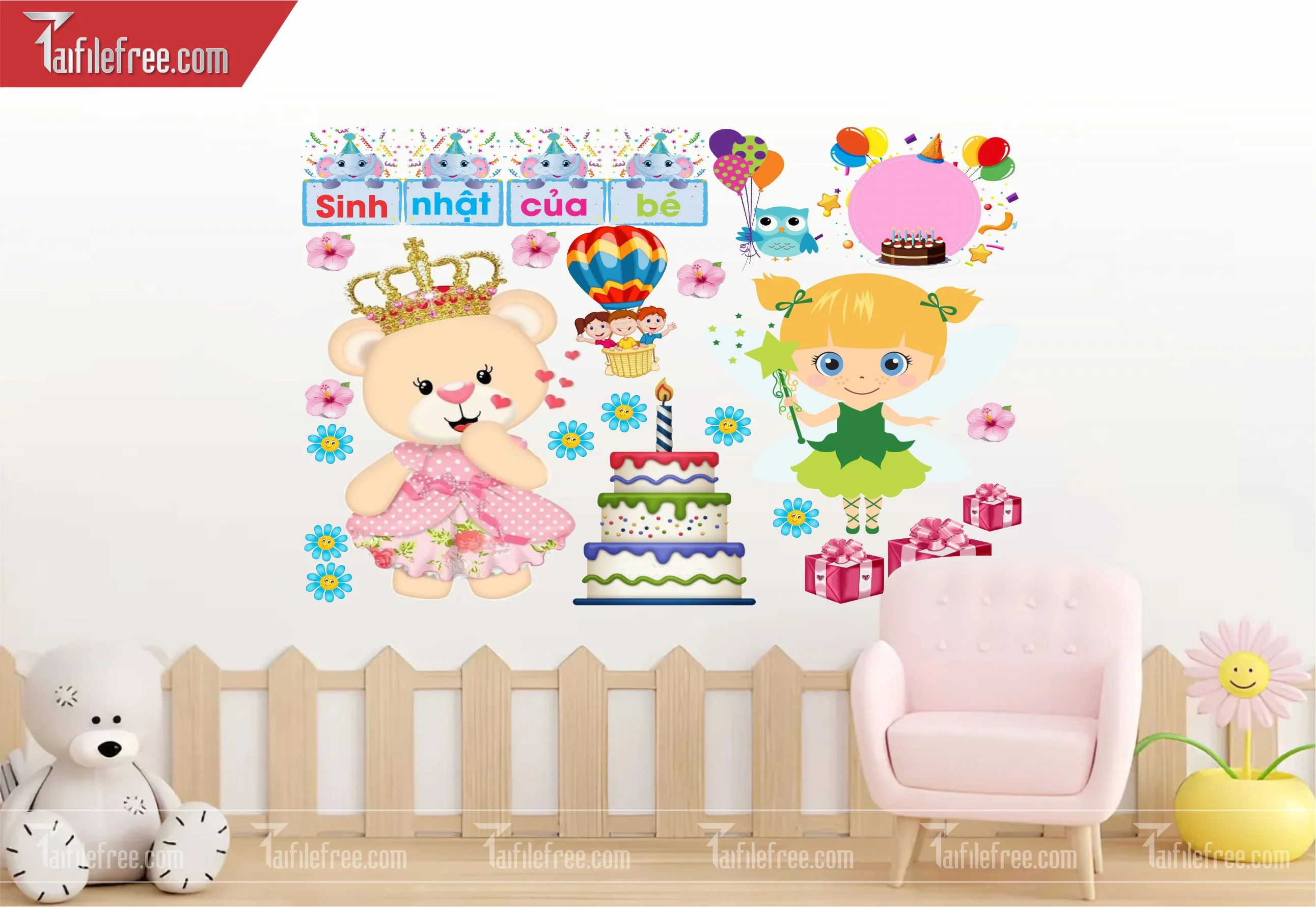 Tranh Mầm Non Chủ đề Sinh Nhật Của Bé_MN17