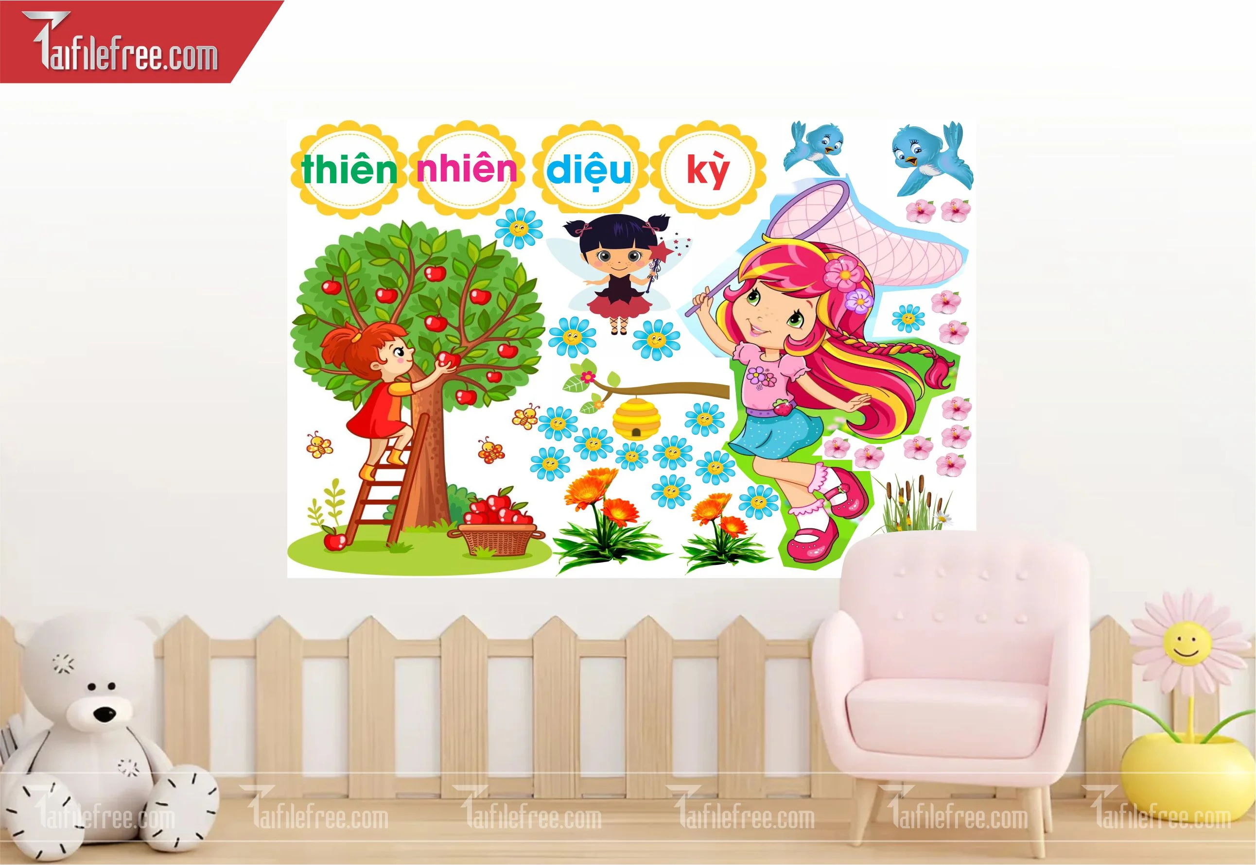 Tranh Mầm Non Chủ đề Thiên Nhiên Diệu Kỳ_MN45