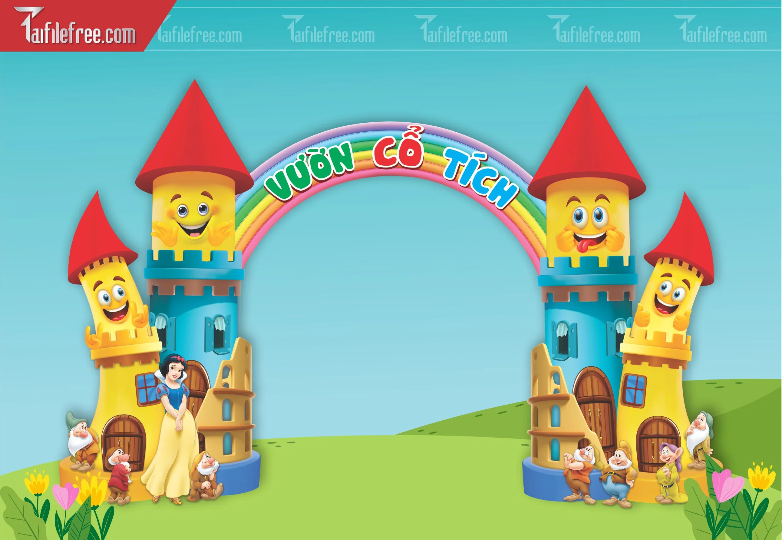Cổng Vườn Cổ Tích Trang Trí Trường Mầm Non_MN71