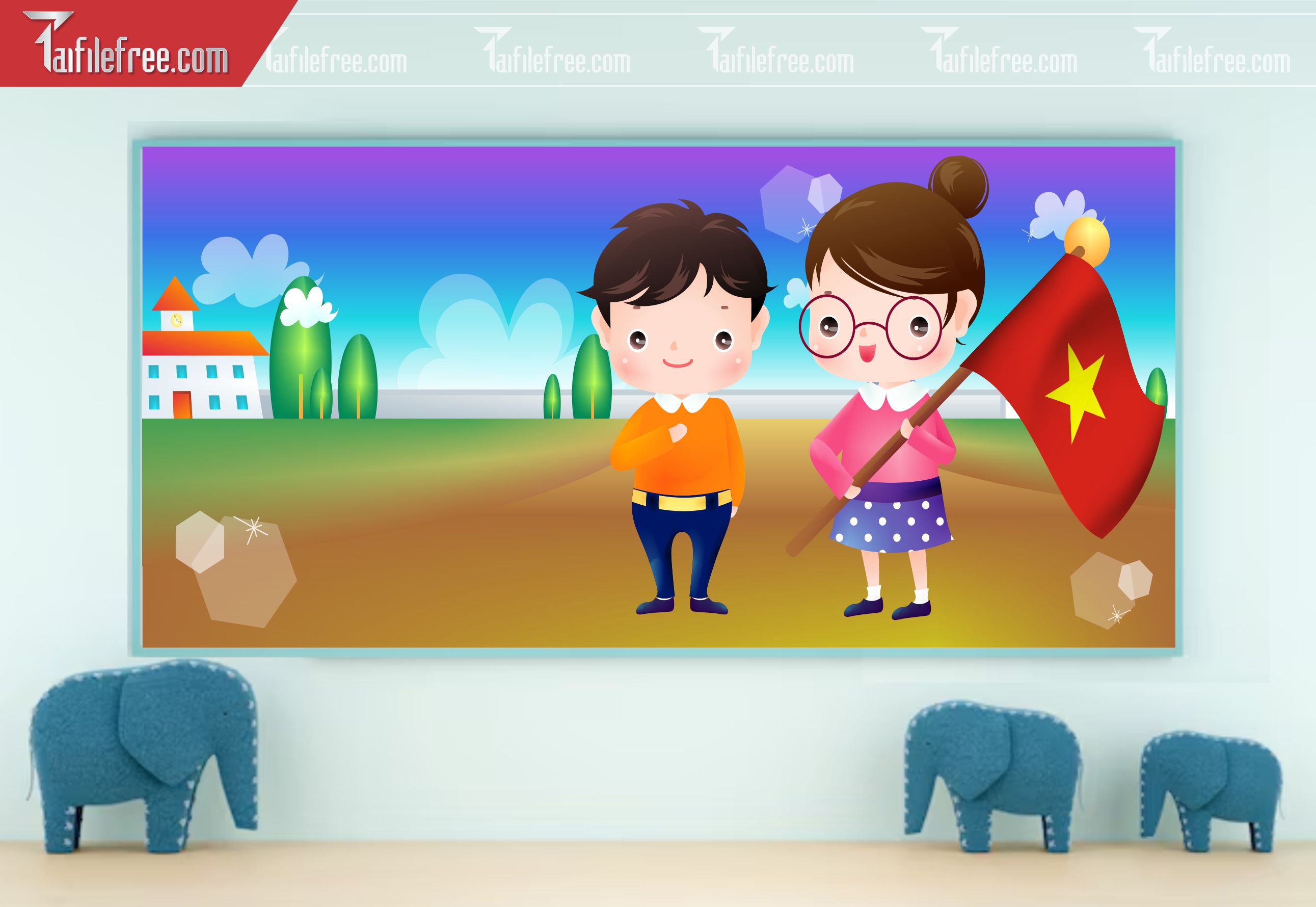 Hình Ảnh Dễ Thương Trang Trí Mầm Non_MN85