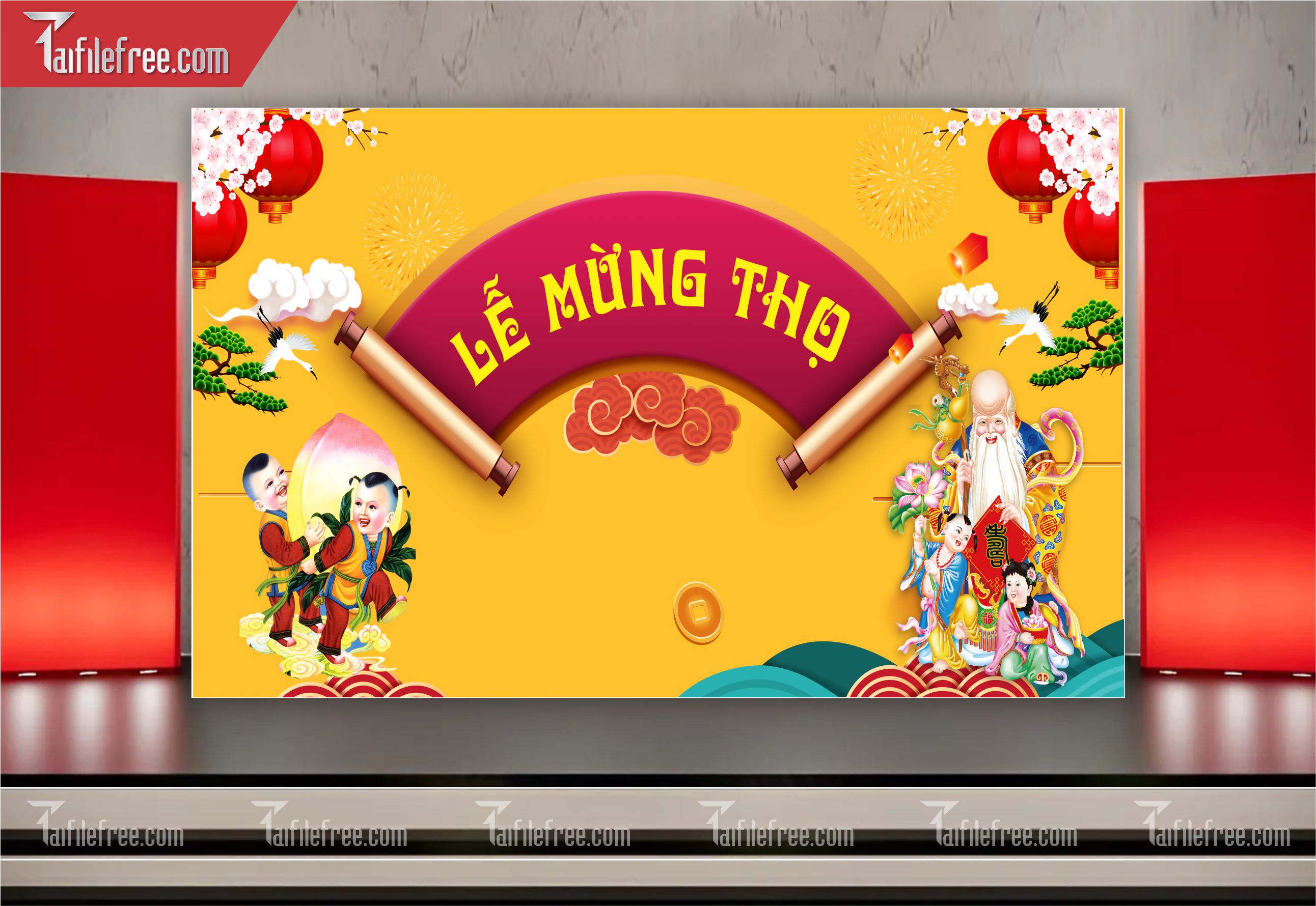 Background Phông Nền Mừng Thọ_MT01