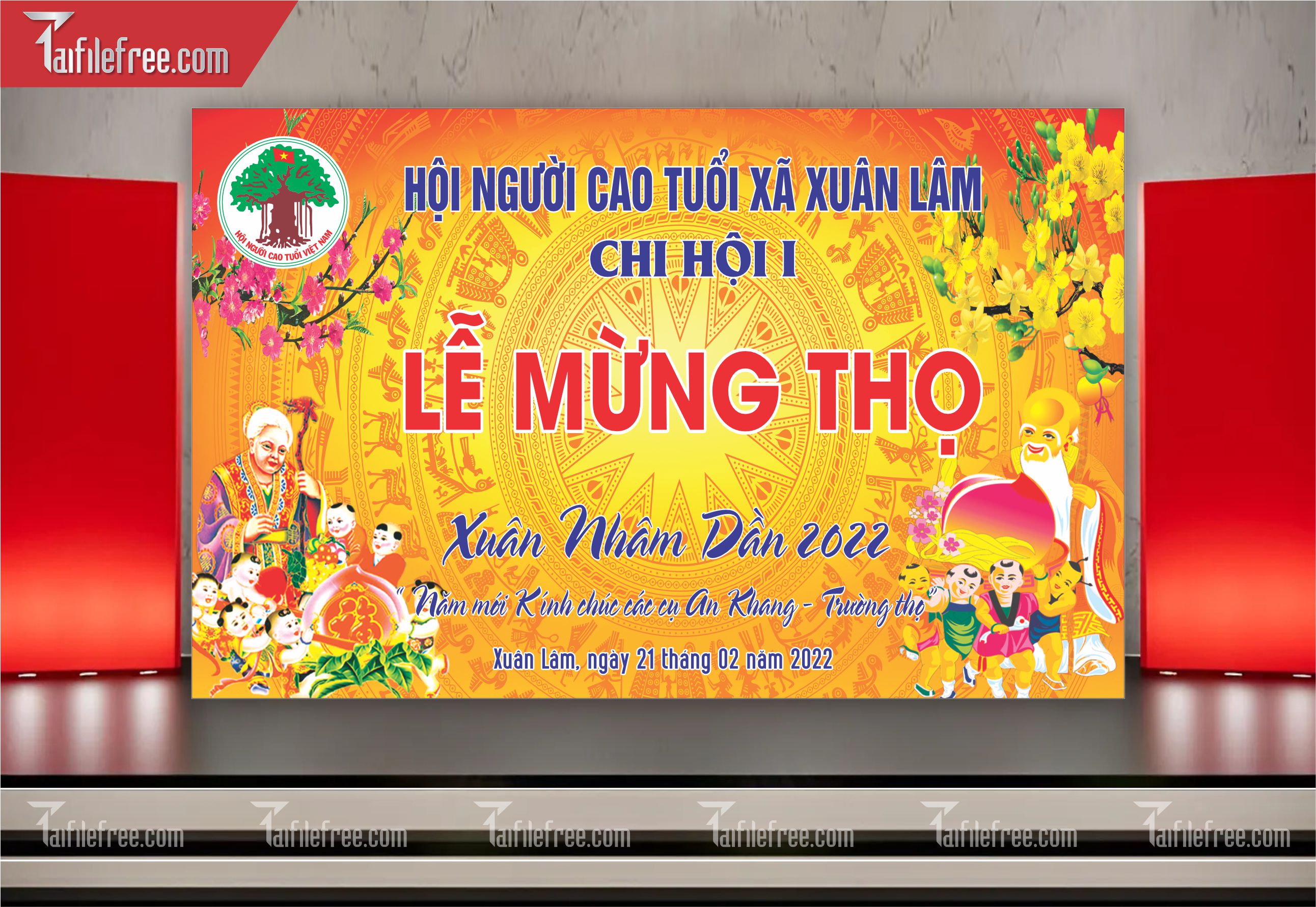 Background Phông Nền Mừng Thọ_MT17