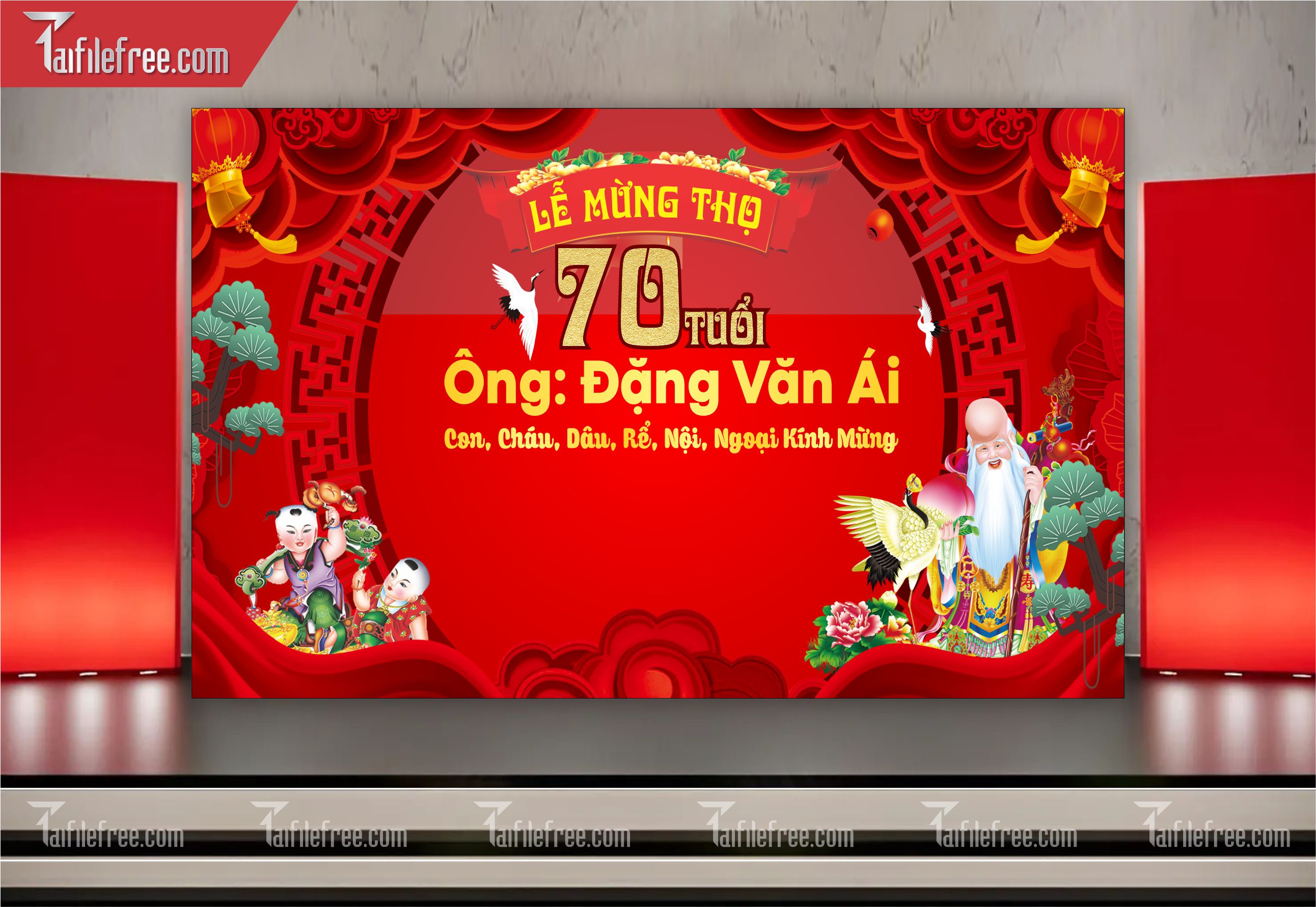Background Phông Nền Mừng Thọ_MT29