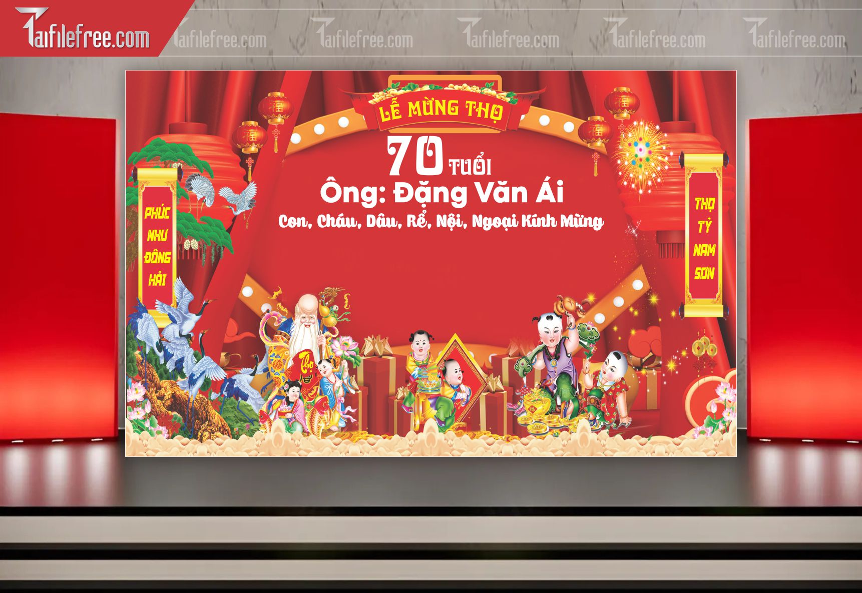 Background Phông Nền Mừng Thọ_MT40