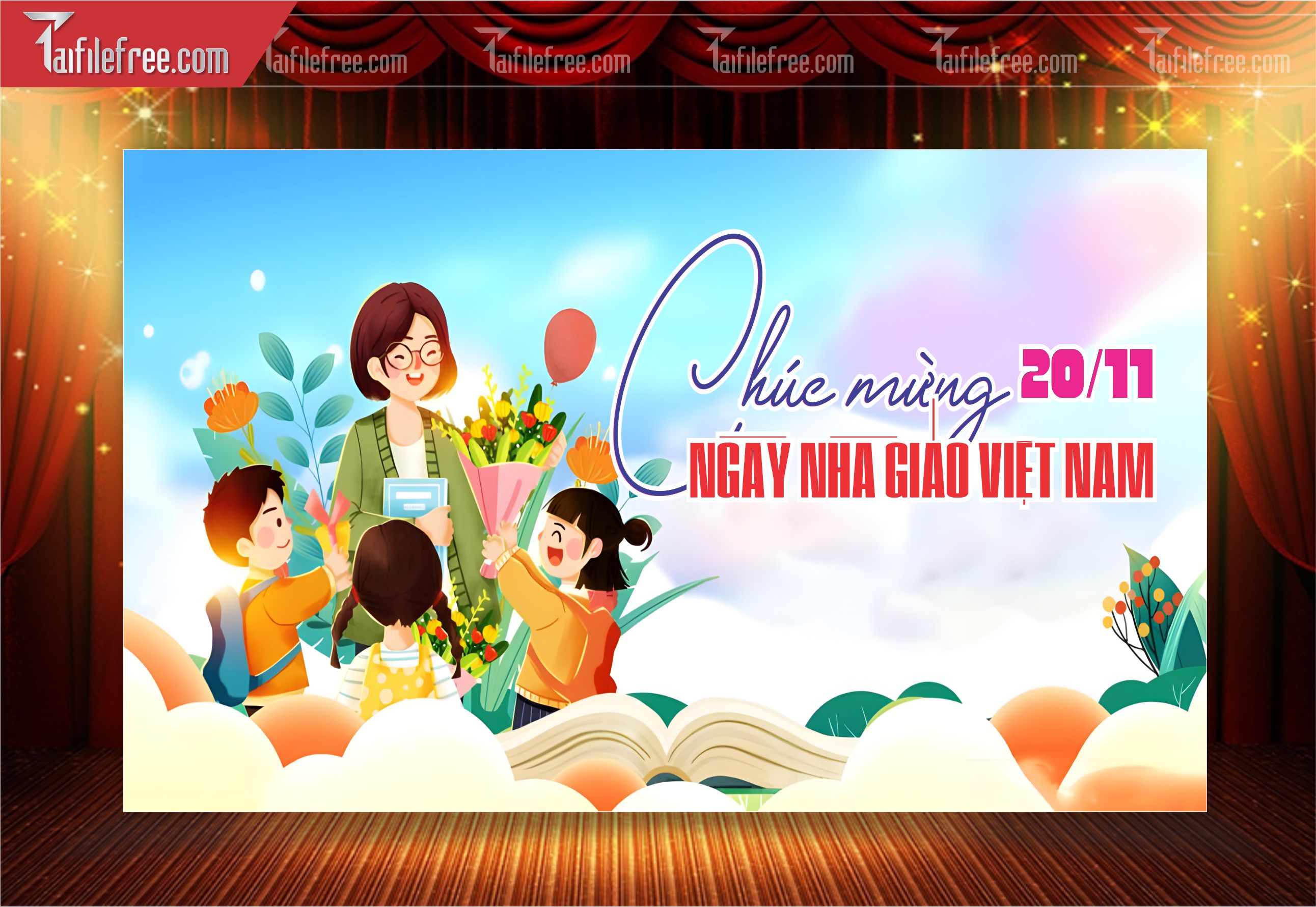 Phông Nền Chào Mừng Ngày Nhà Giáo Việt Nam 20-11_NNG25