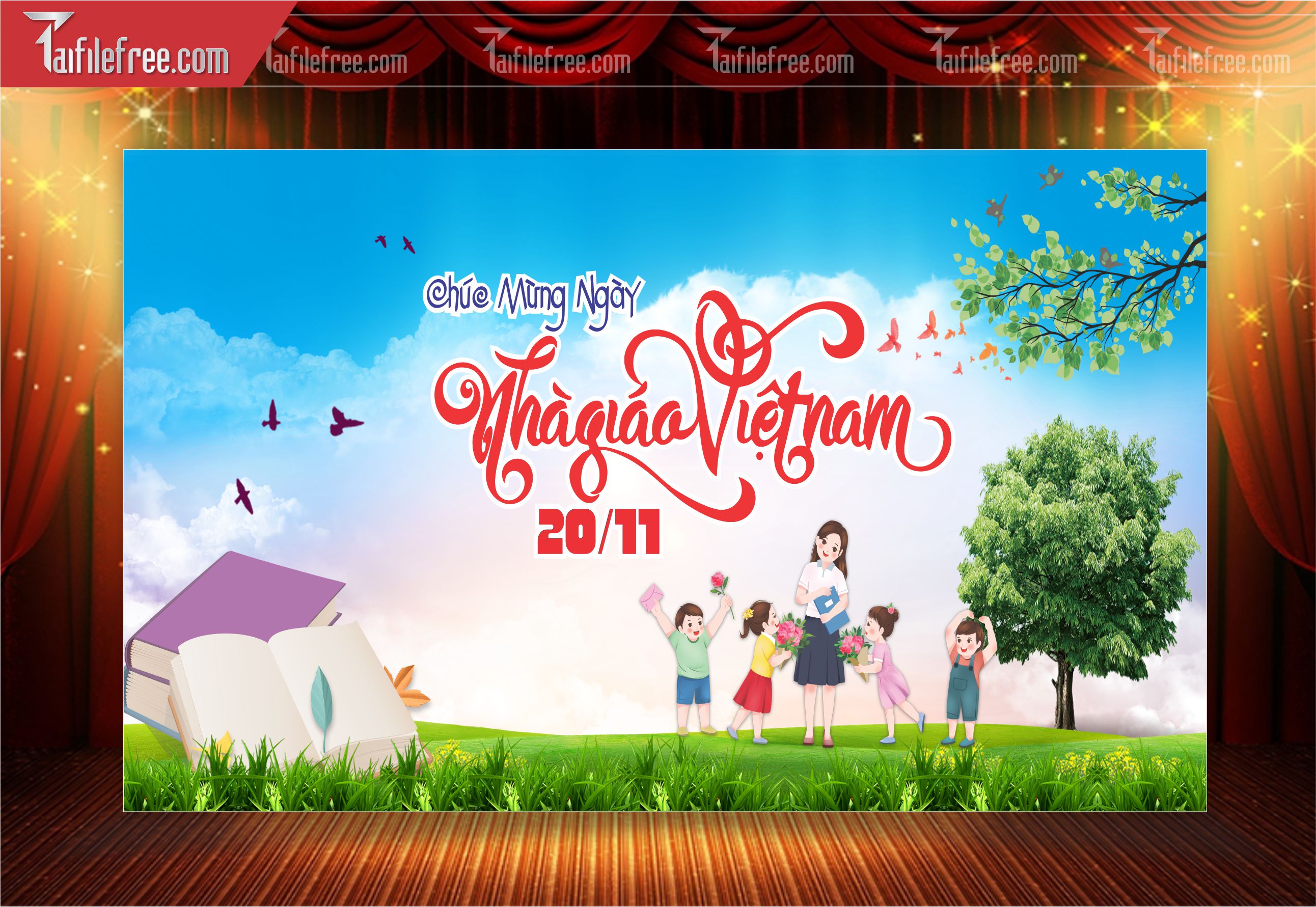 Phông Nền Chào Mừng Ngày Nhà Giáo Việt Nam 20-11_NNG28
