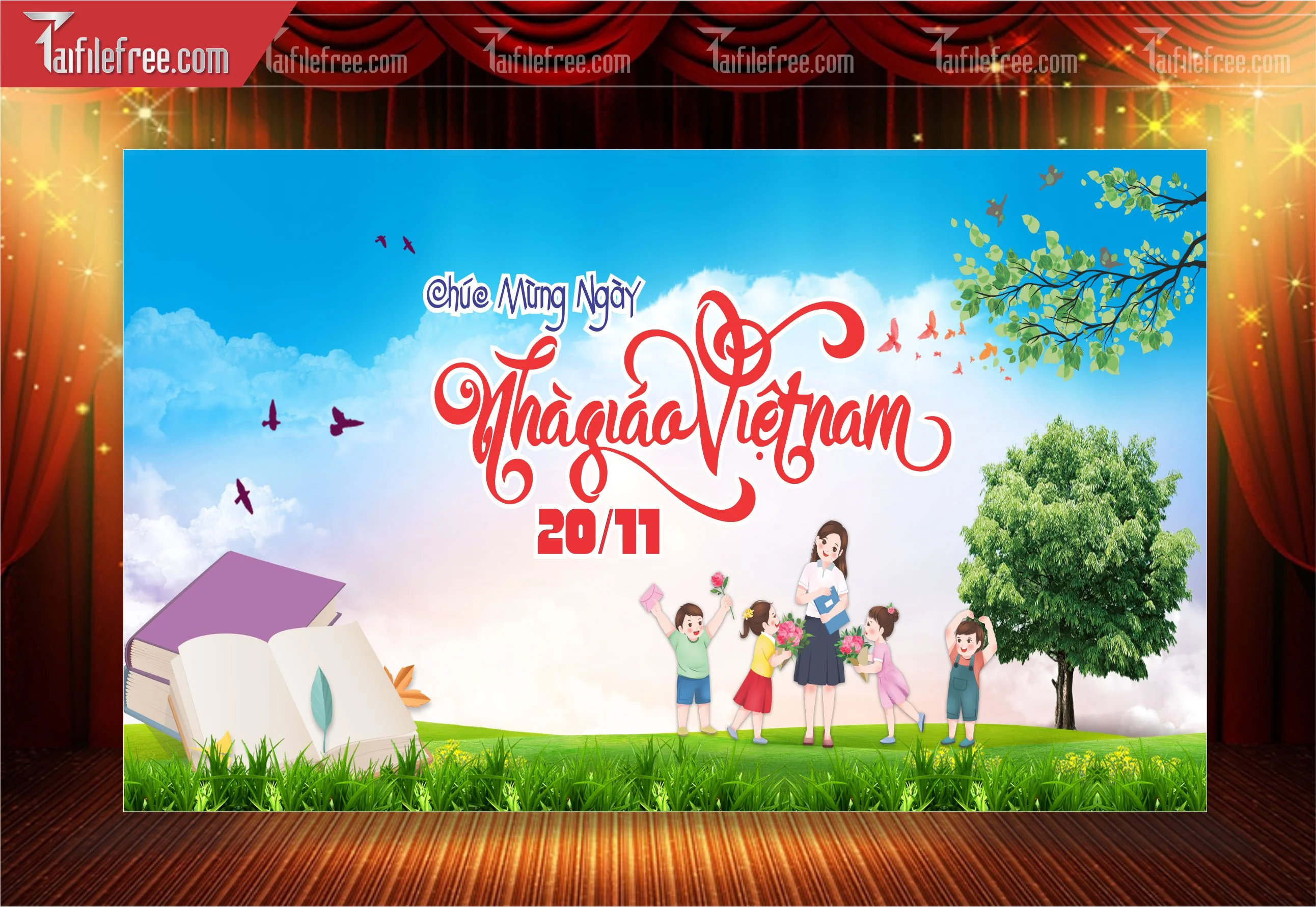 Phông Nền Chào Mừng Ngày Nhà Giáo Việt Nam 20-11_NNG28