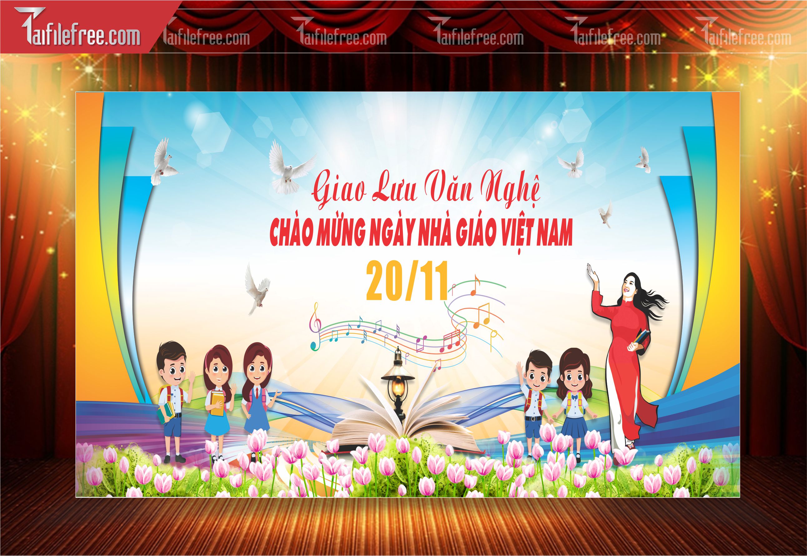 Phông Nền Chào Mừng Ngày Nhà Giáo Việt Nam 20-11_NNG38