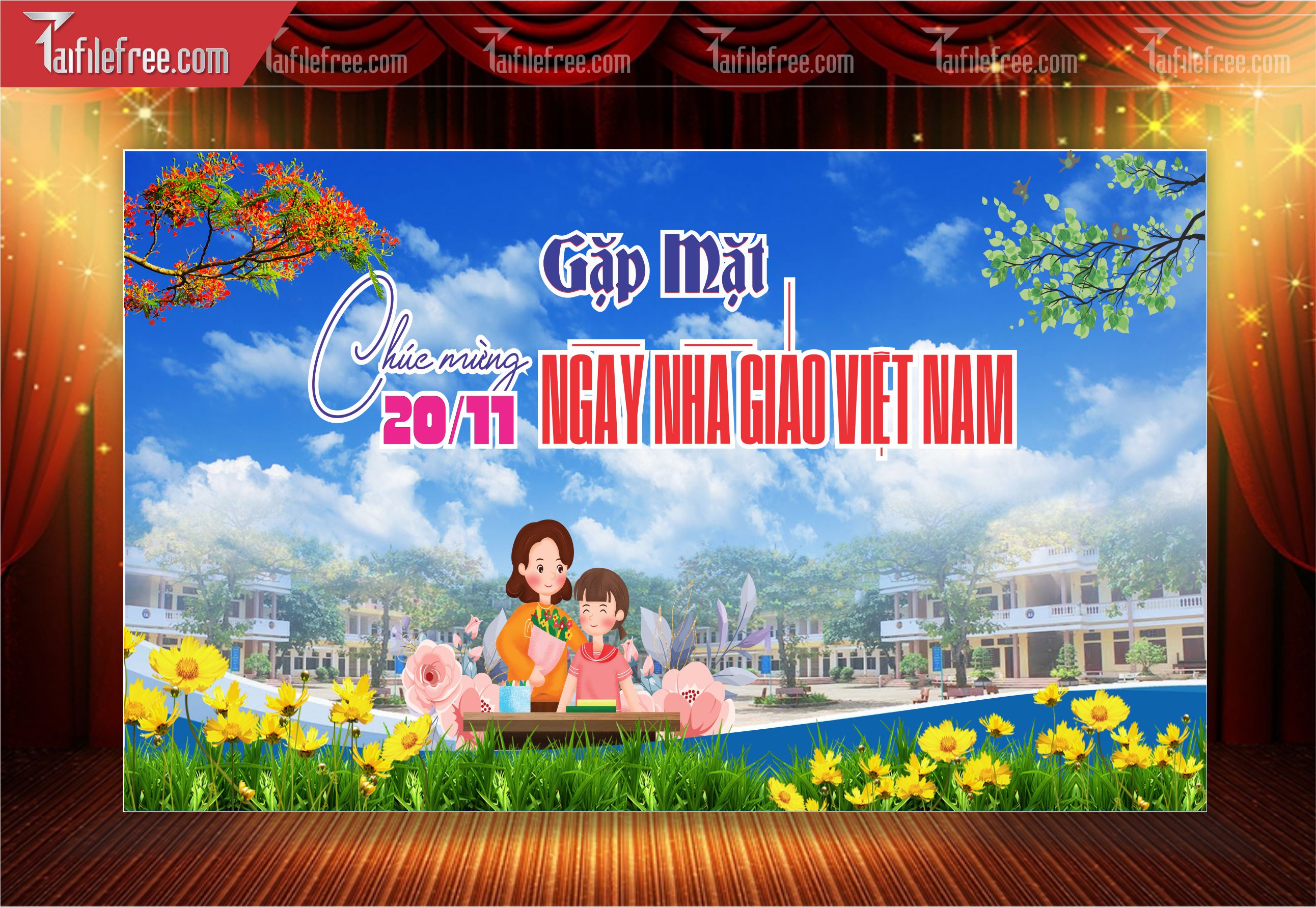 Phông Nền Chào Mừng Ngày Nhà Giáo Việt Nam 20-11_NNG52