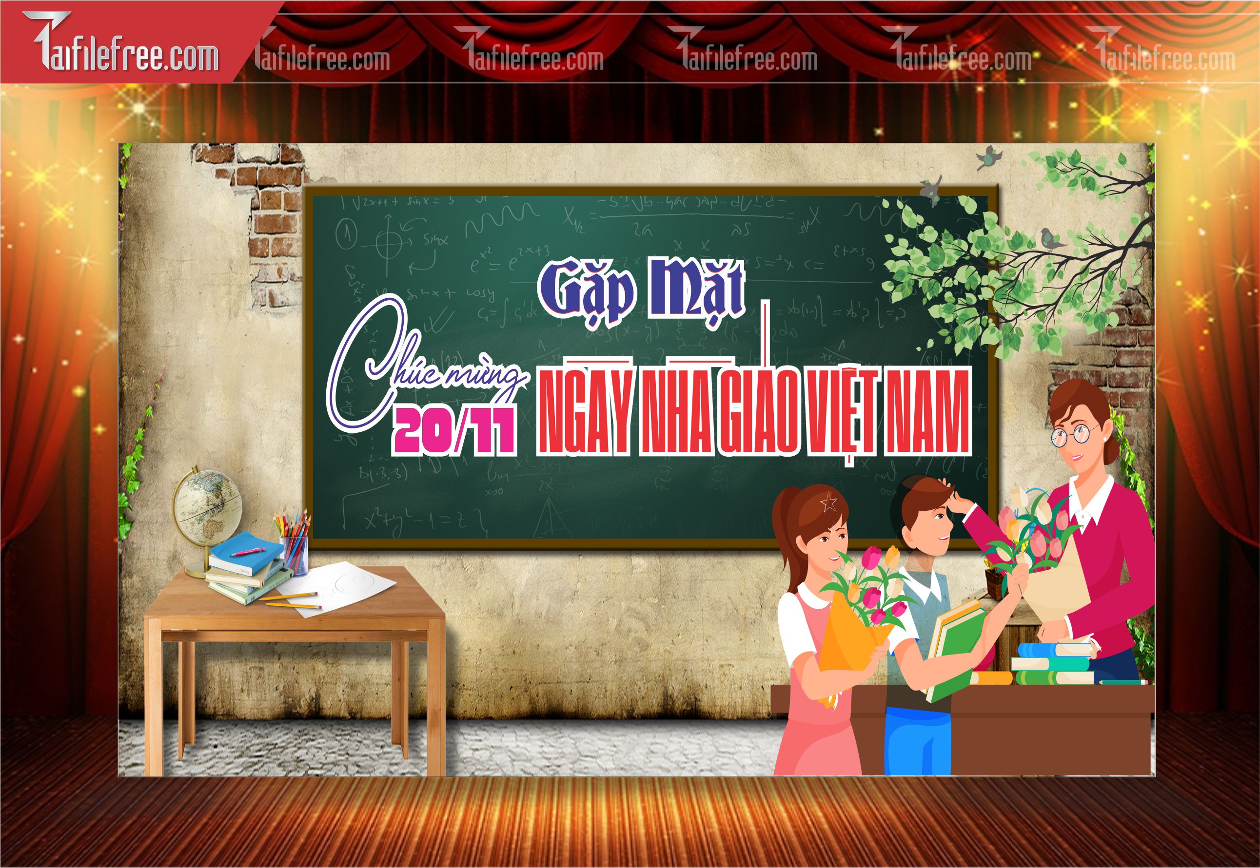 Phông Nền Chào Mừng Ngày Nhà Giáo Việt Nam 20-11_NNG57