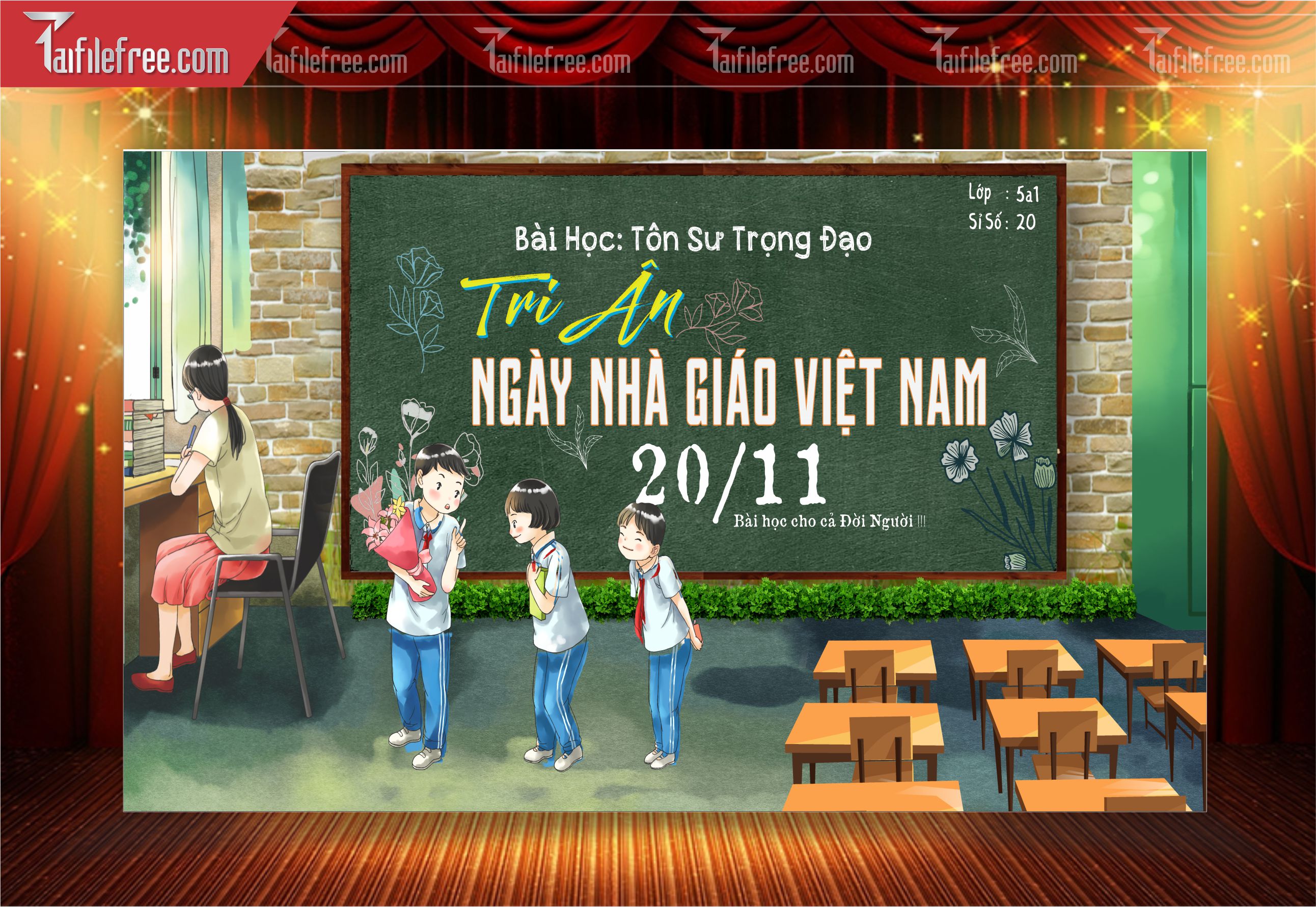 Phông Nền Chào Mừng Ngày Nhà Giáo Việt Nam 20-11_NNG58