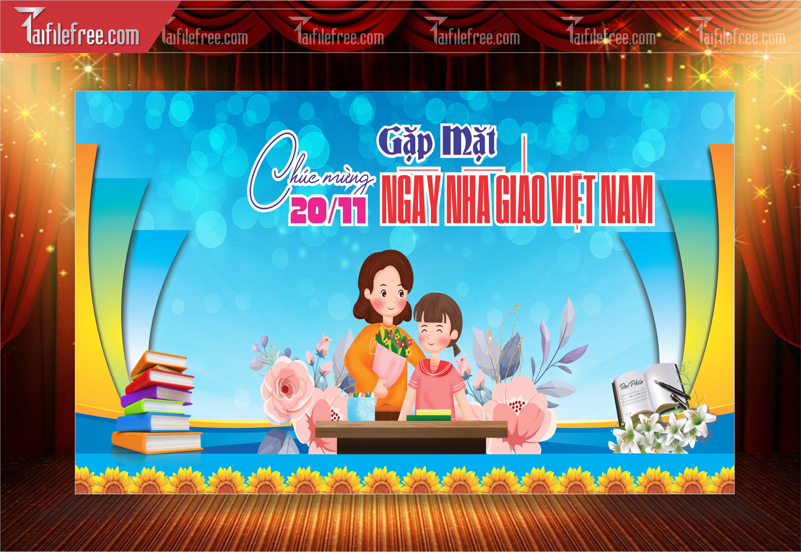 Phông Nền Chào Mừng Ngày Nhà Giáo Việt Nam 20-11_NNG66