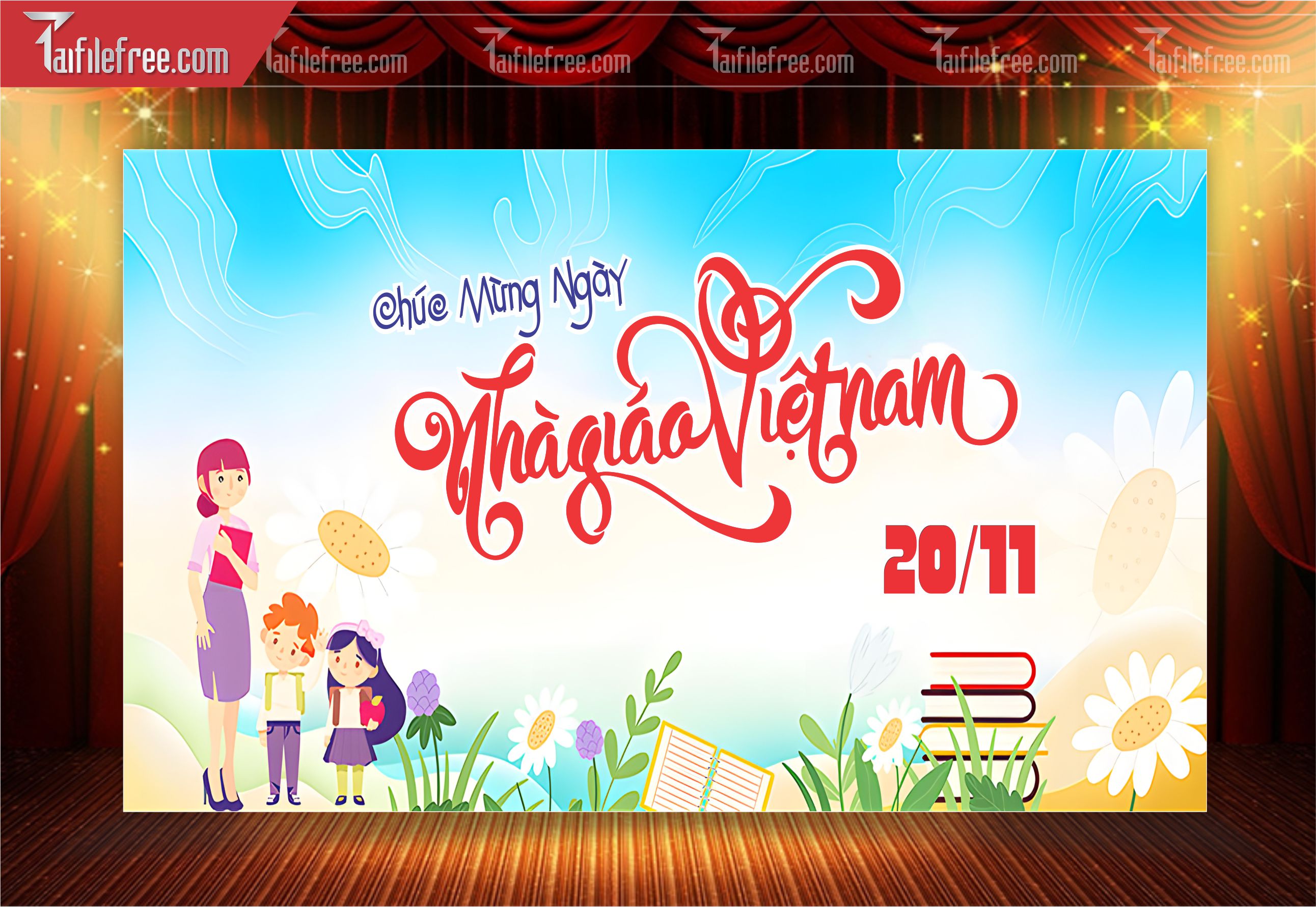 Phông Nền Chào Mừng Ngày Nhà Giáo Việt Nam 20-11_NNG71