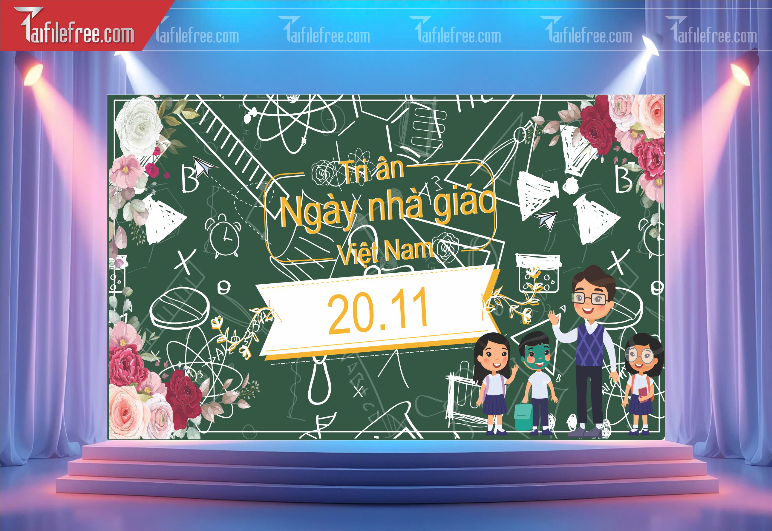 Phông Nền Chào Mừng Ngày Nhà Giáo Việt Nam 20-11_NNG74