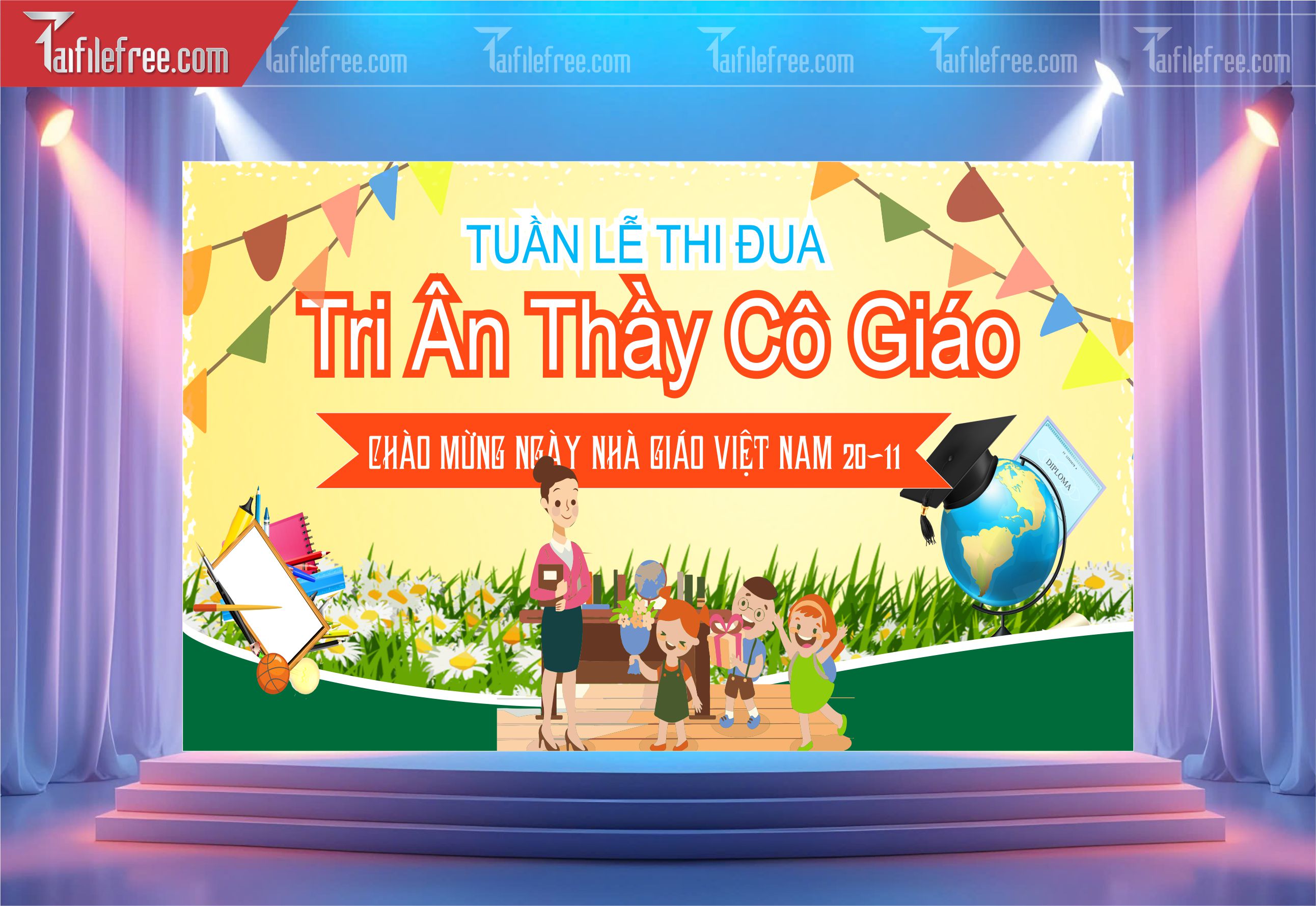 Phông Nền Chào Mừng Ngày Nhà Giáo Việt Nam 20-11_NNG77