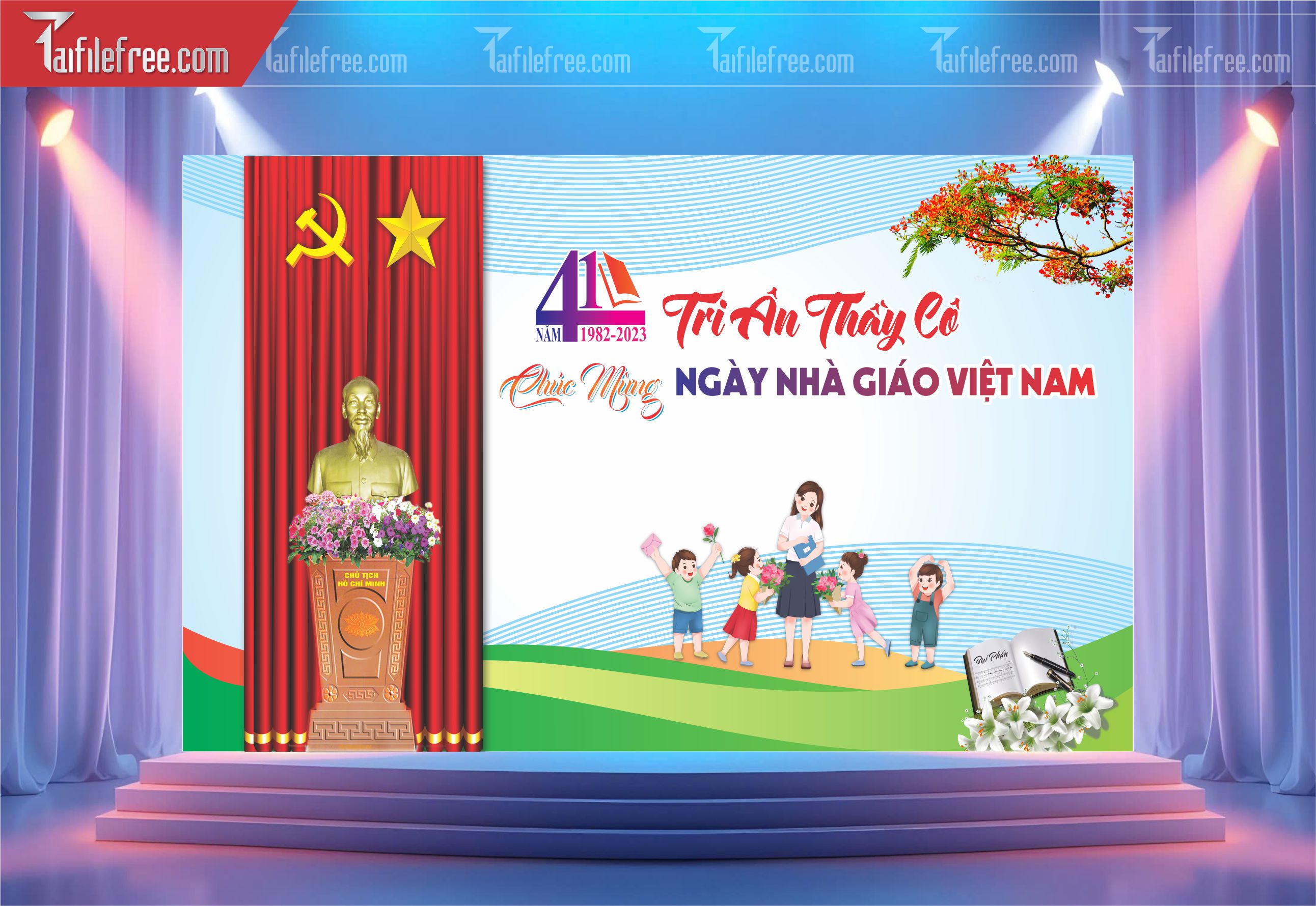 Phông Nền Chào Mừng Ngày Nhà Giáo Việt Nam 20-11_NNG89
