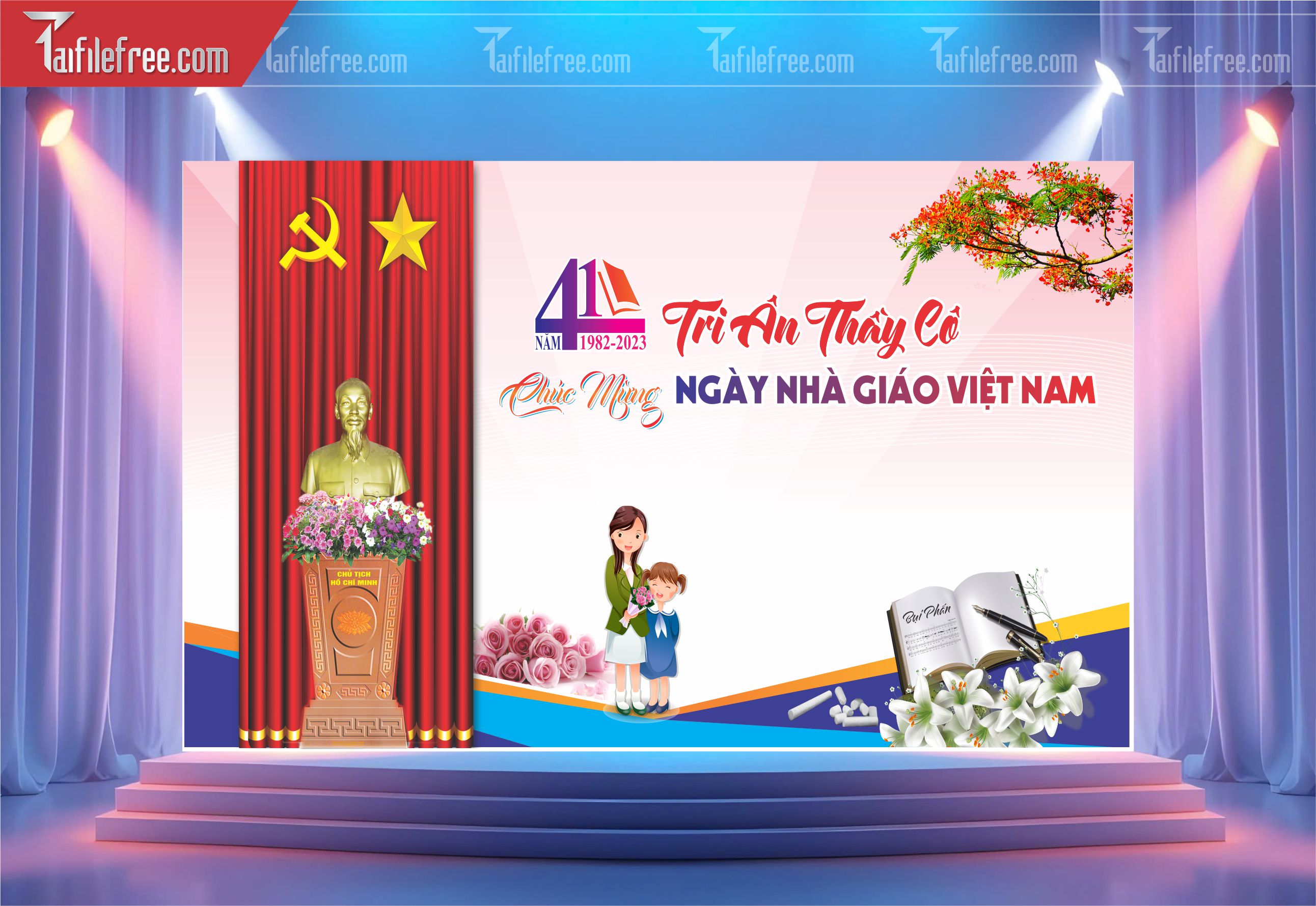 Phông Nền Chào Mừng Ngày Nhà Giáo Việt Nam 20-11_NNG92