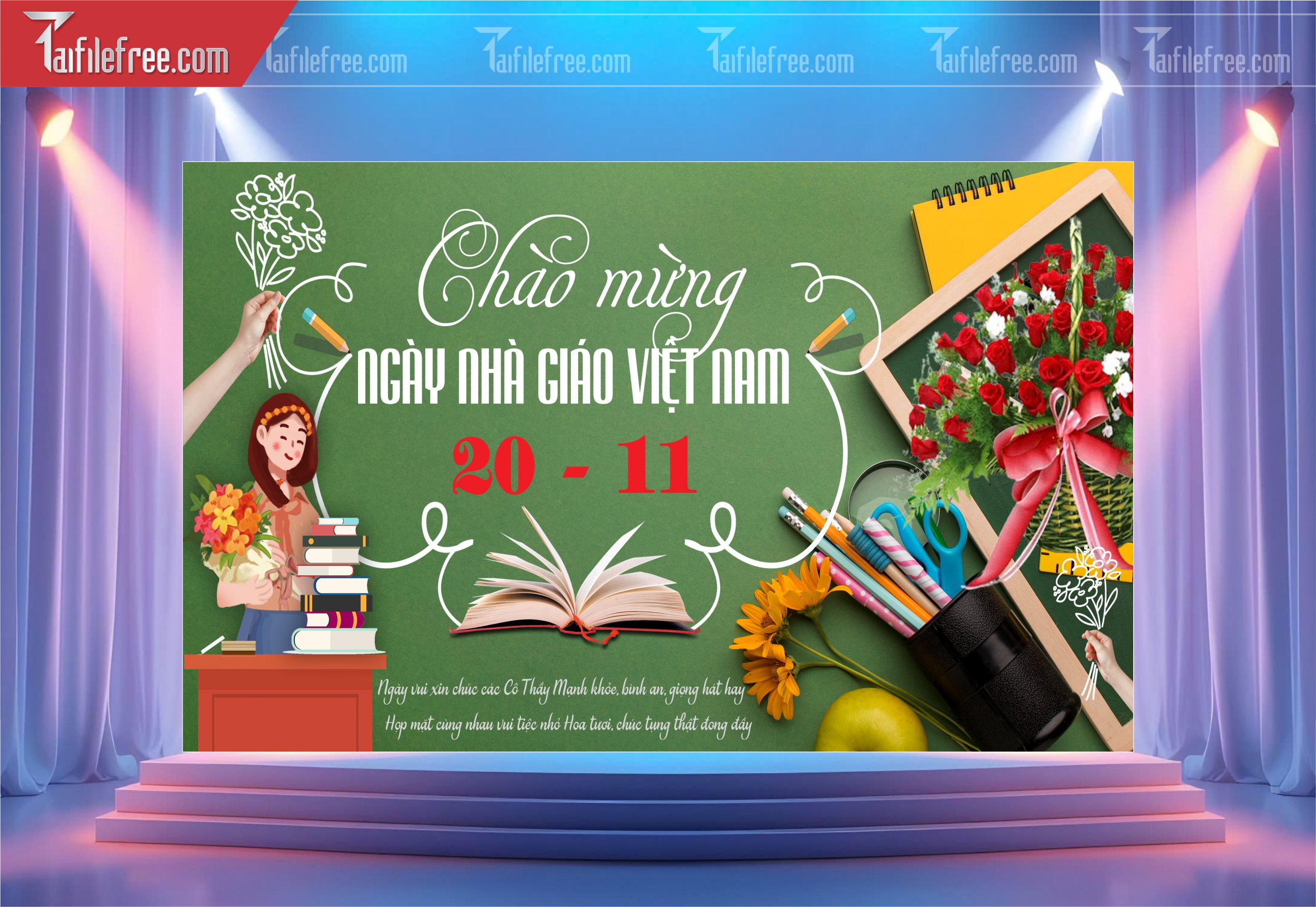 Phông Nền Chào Mừng Ngày Nhà Giáo Việt Nam 20-11_NNG98