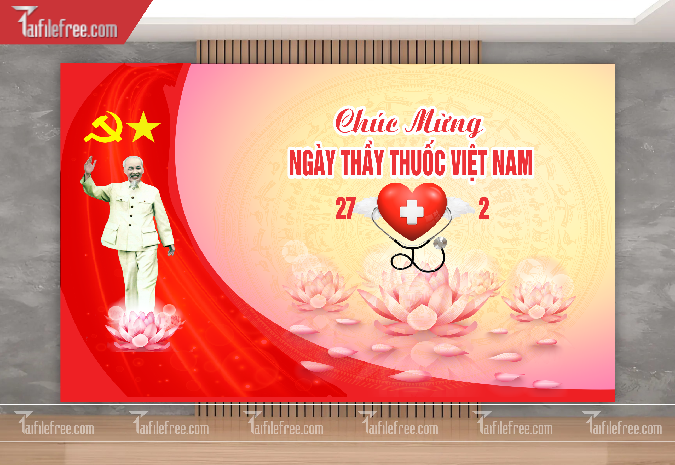 Background Phông Nền Chúc Mừng Ngày Thầy Thuốc Việt Nam_NTT05