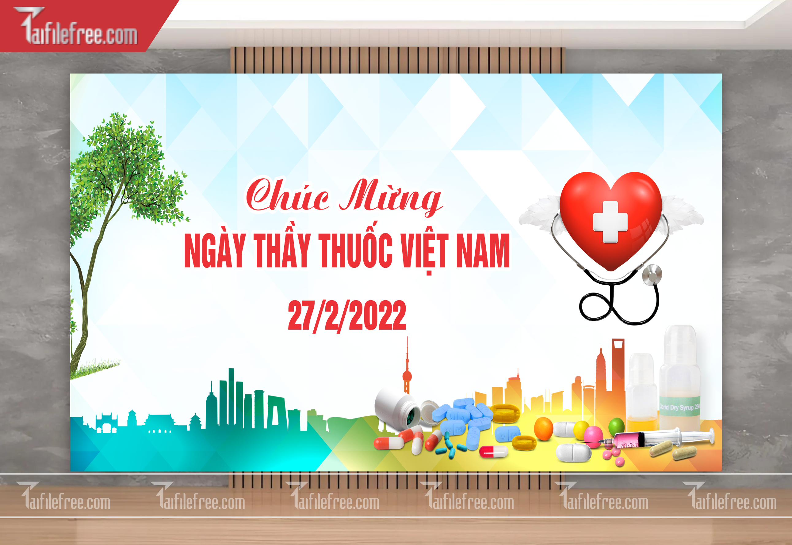 Background Phông Nền Chúc Mừng Ngày Thầy Thuốc Việt Nam_NTT06