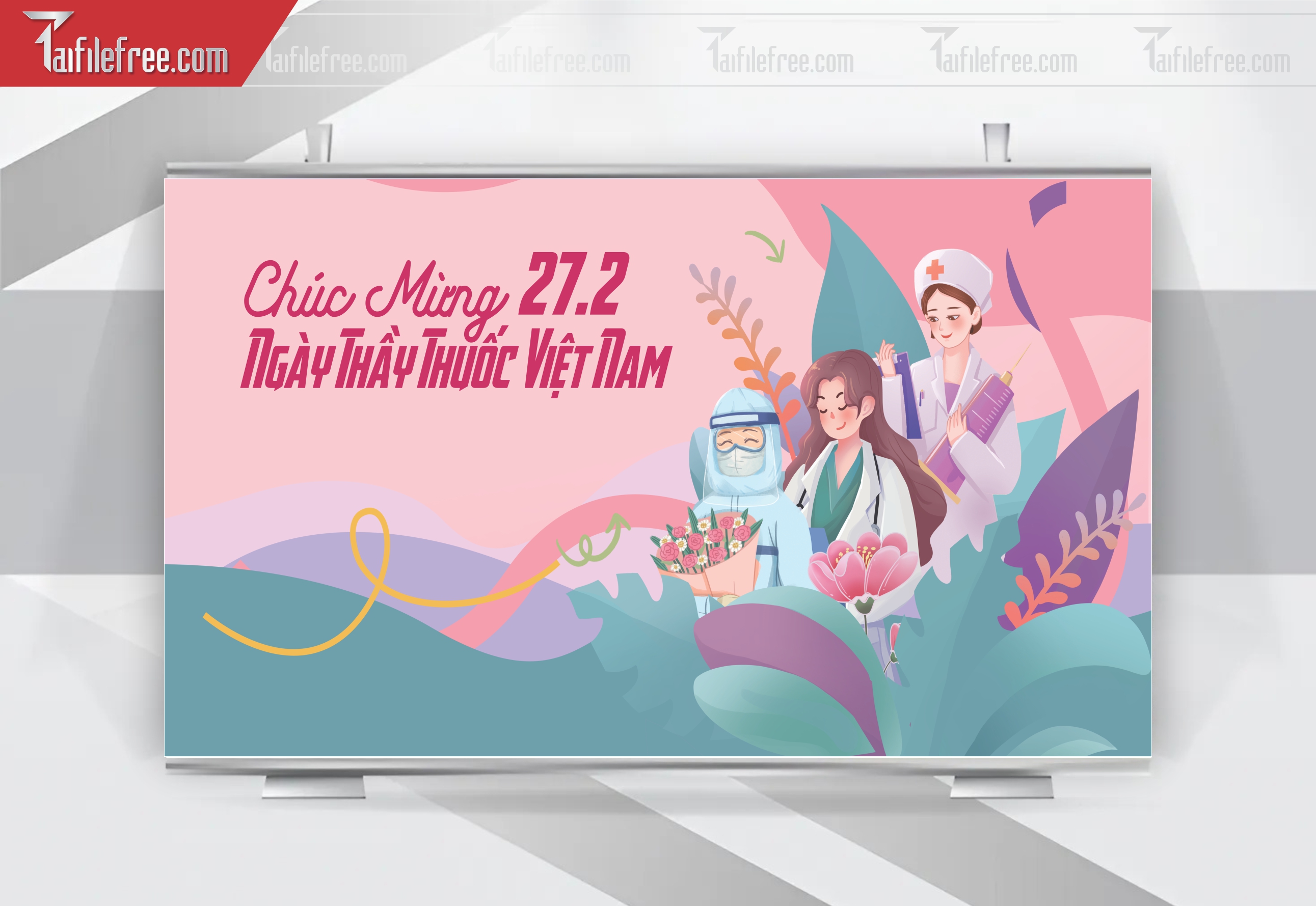 Background Phông Nền Chúc Mừng Ngày Thầy Thuốc Việt Nam_NTT10