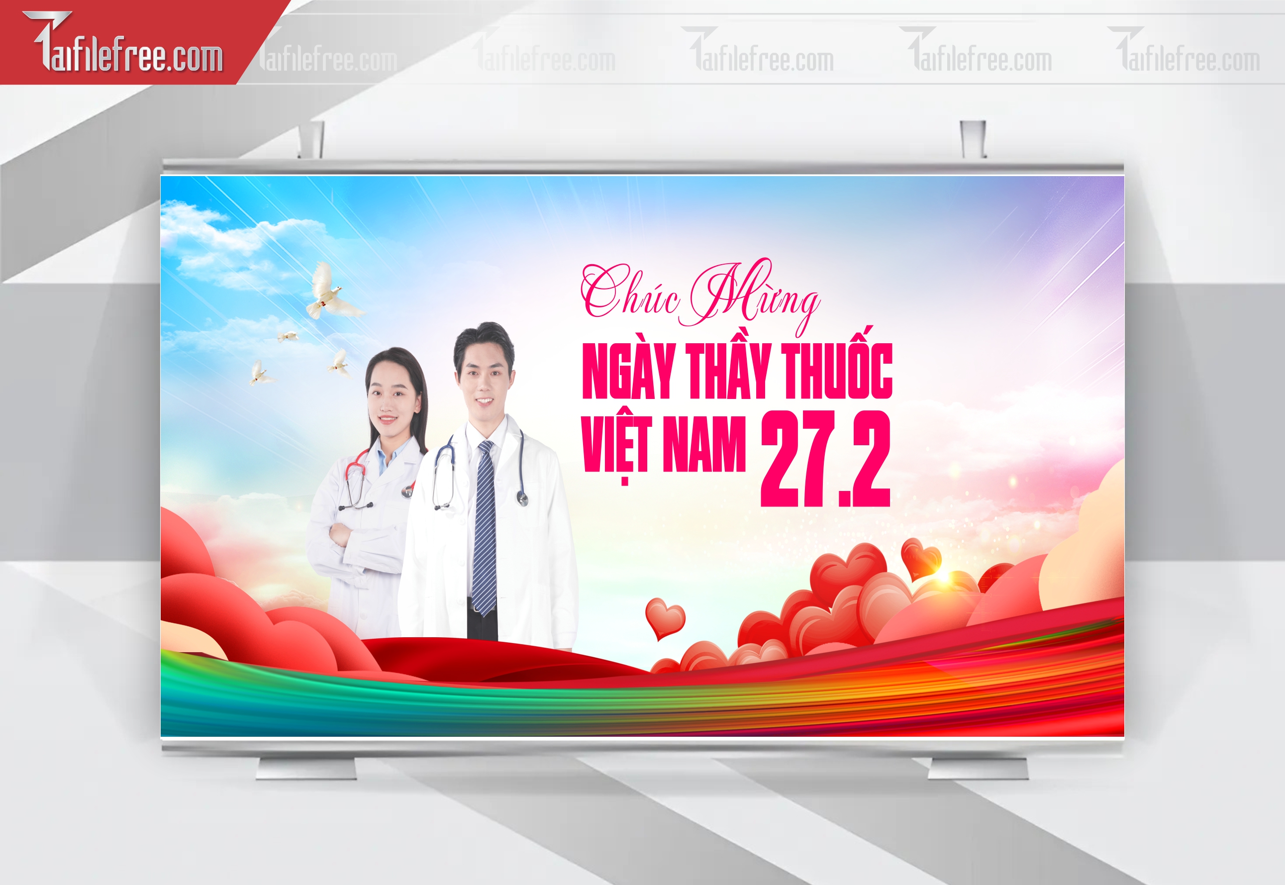 Background Phông Nền Chúc Mừng Ngày Thầy Thuốc Việt Nam_NTT15