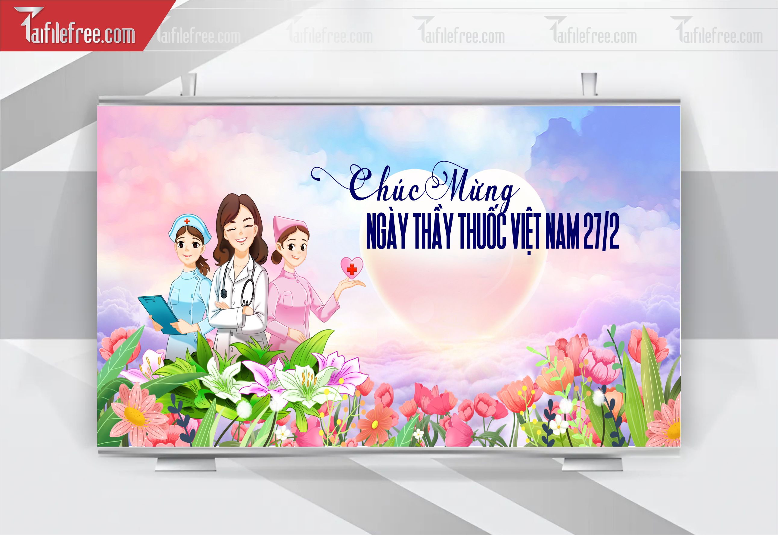 Background Phông Nền Chúc Mừng Ngày Thầy Thuốc Việt Nam_NTT17