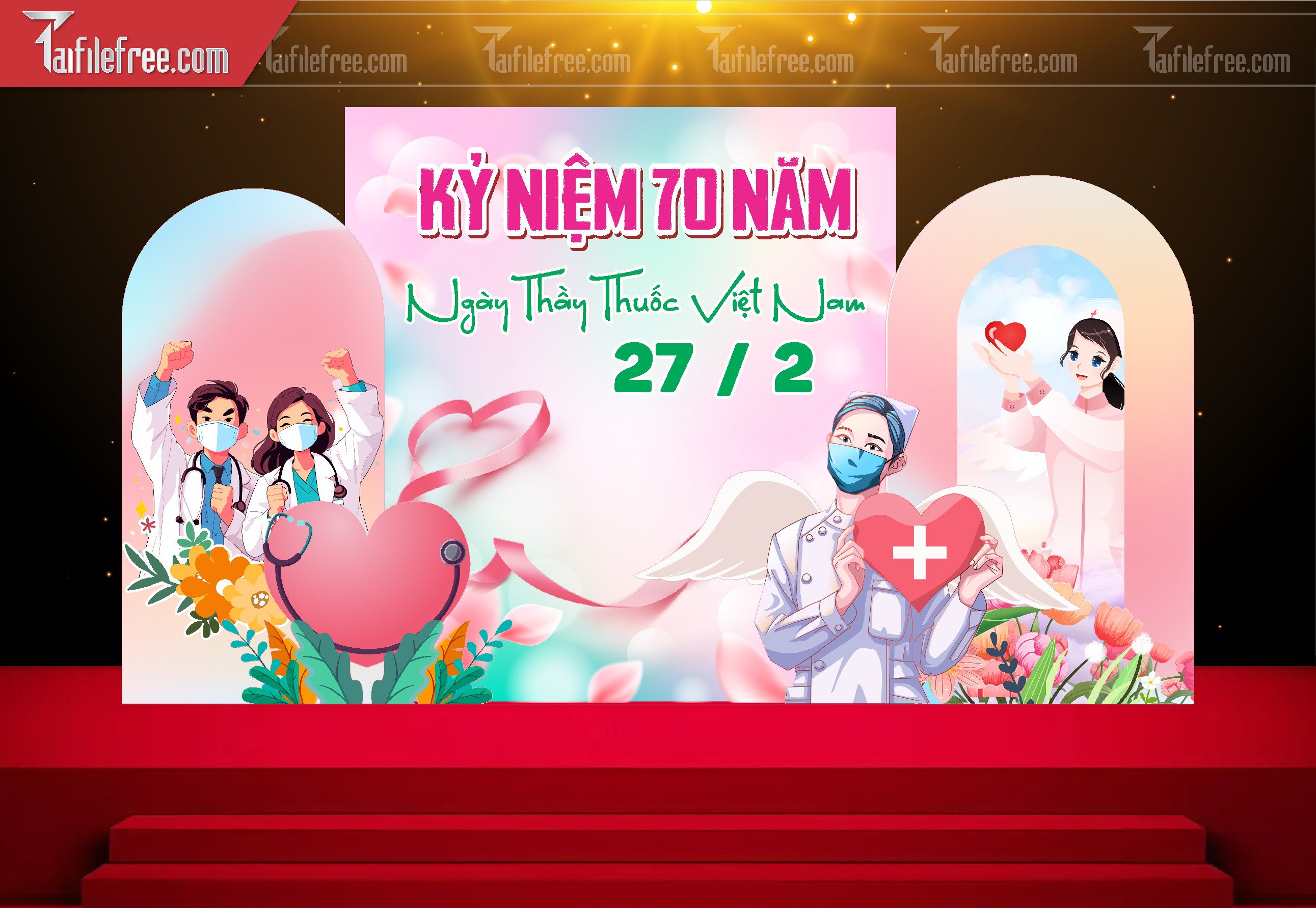 Background Phông Nền Chúc Mừng Ngày Thầy Thuốc Việt Nam_NTT44
