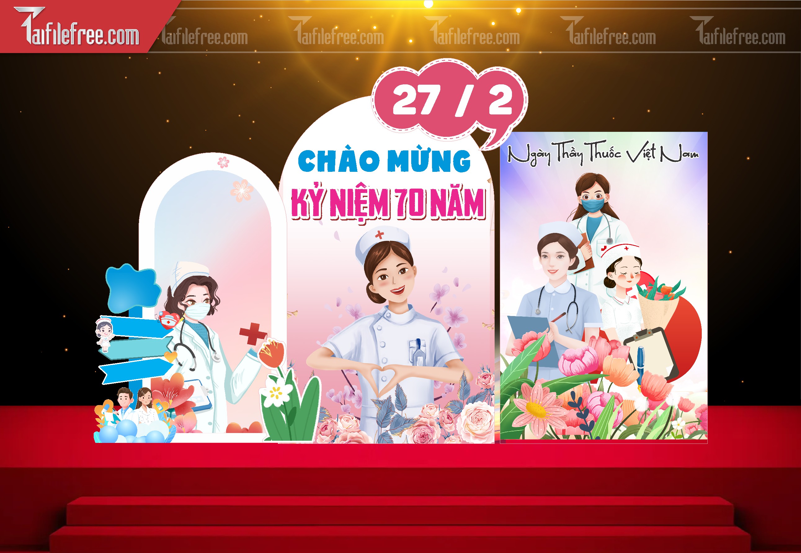 Background Phông Nền Chúc Mừng Ngày Thầy Thuốc Việt Nam_NTT45