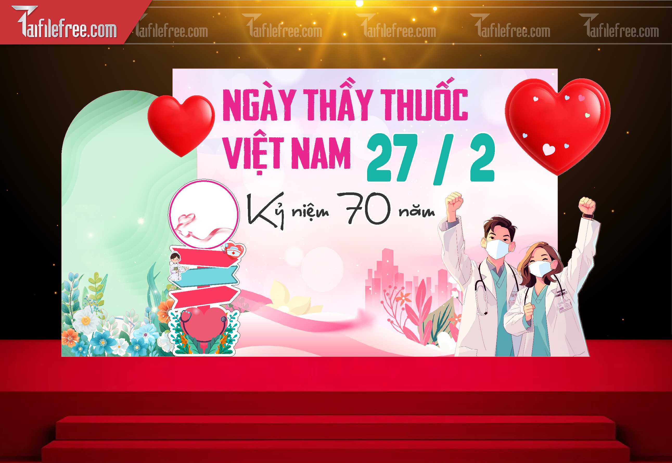 Background Phông Nền Chúc Mừng Ngày Thầy Thuốc Việt Nam_NTT46