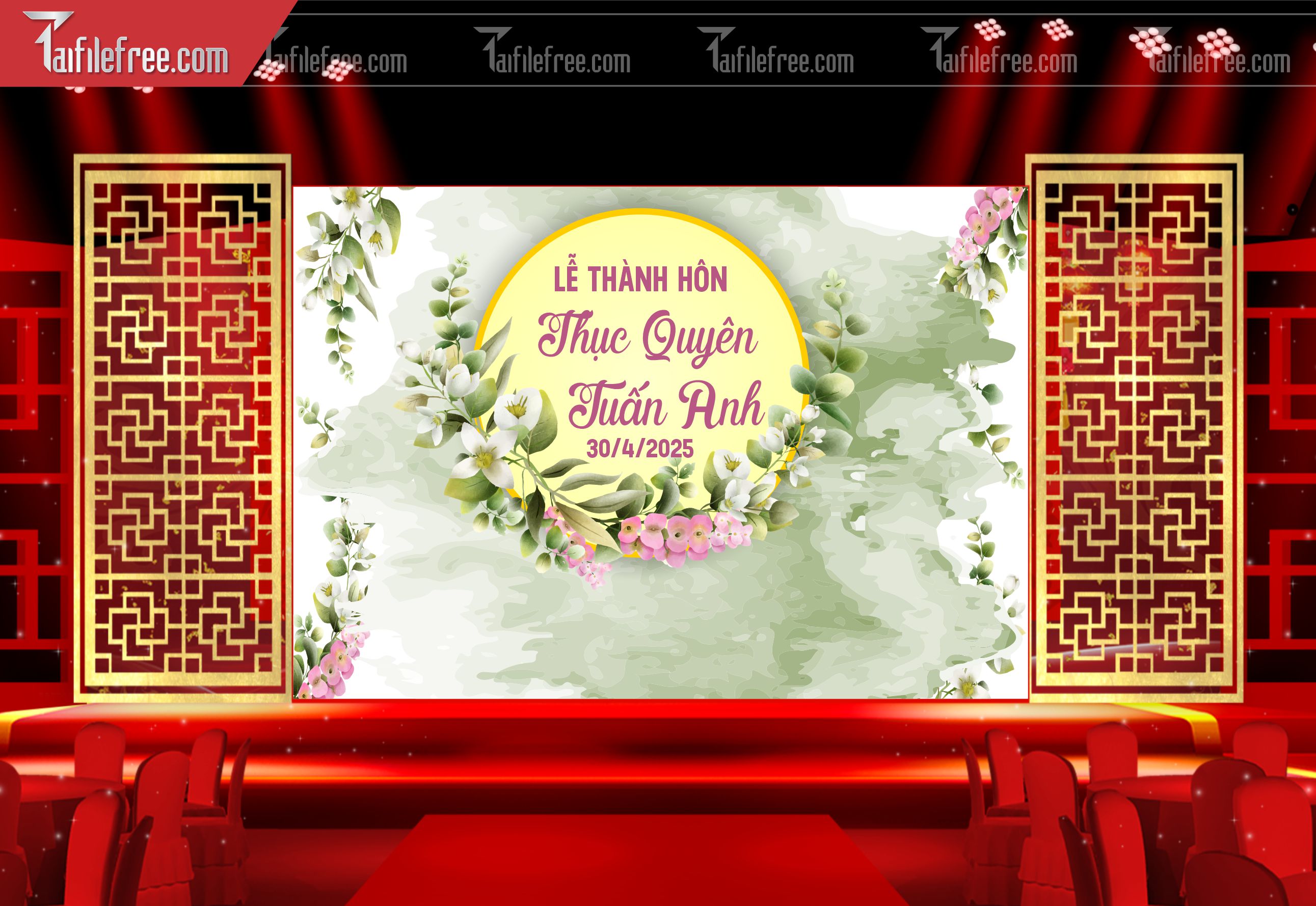 Phông Đám Cưới Đẹp PDC05
