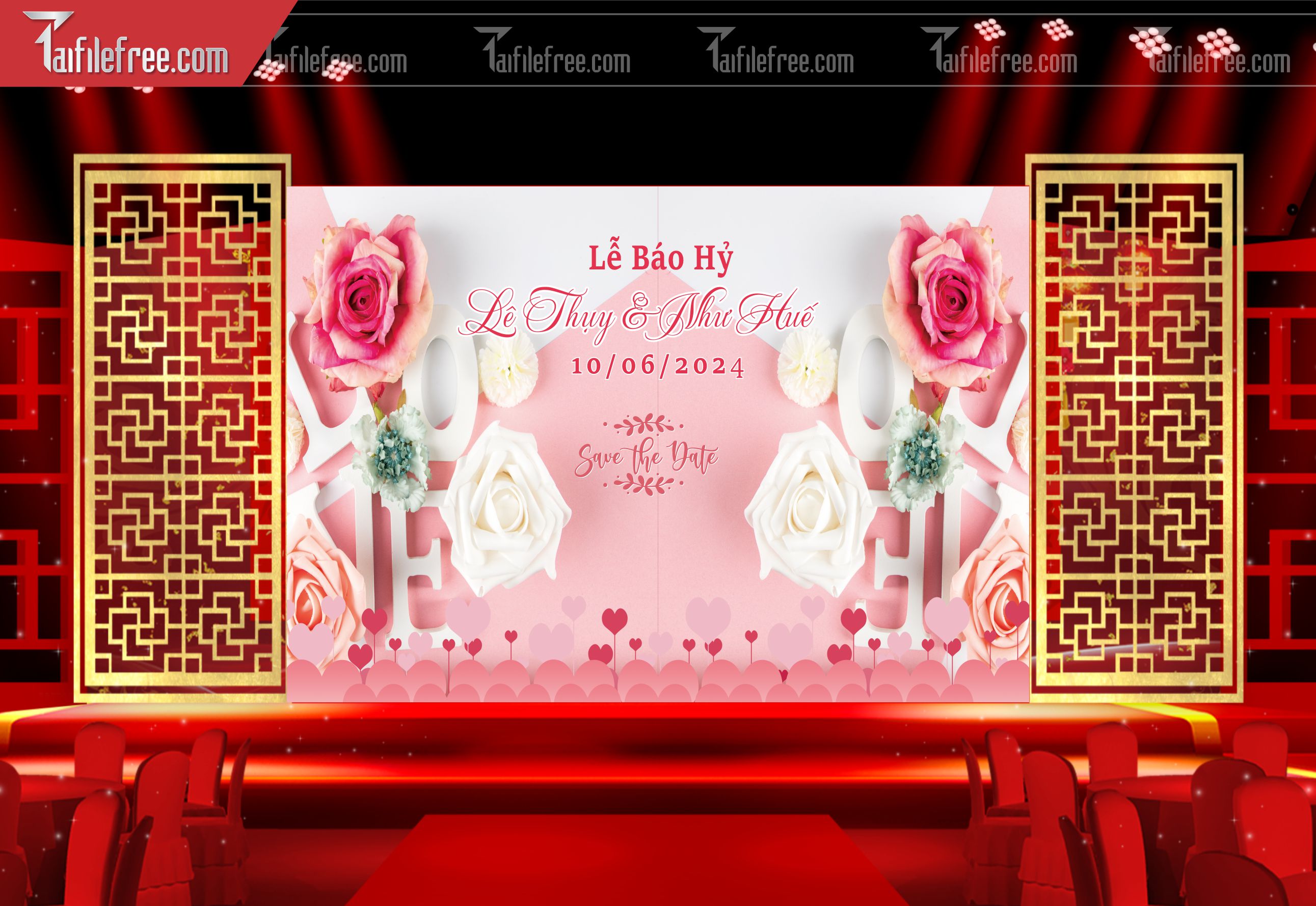 Phông Đám Cưới Đẹp PDC06