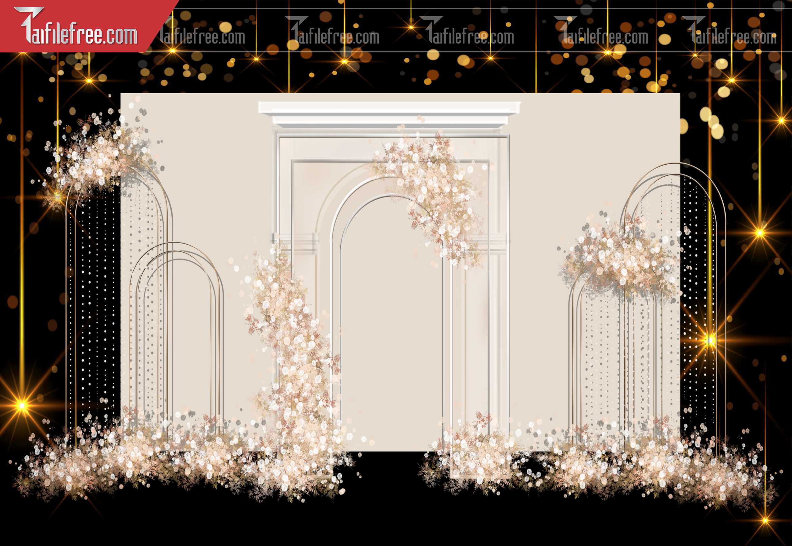 Mẫu Trang Trí Backdrop Đám Cưới Đẹp PDC62