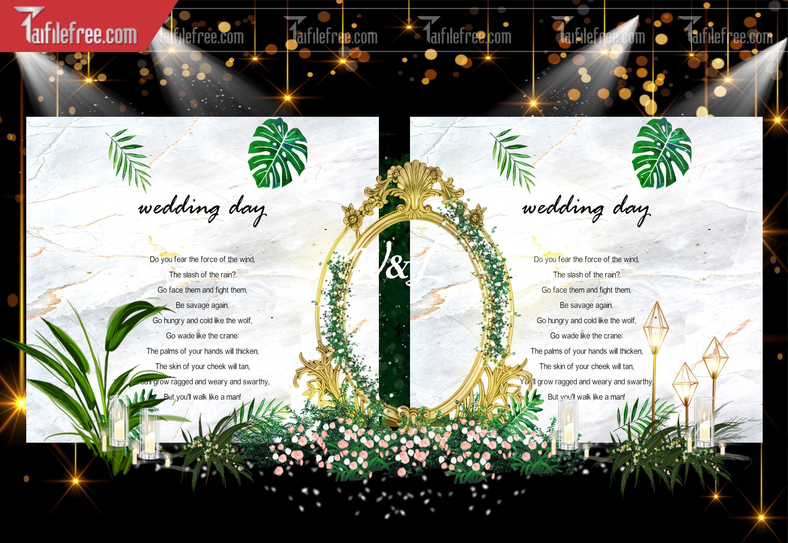 Mẫu Trang Trí Backdrop Đám Cưới Đẹp PDC78
