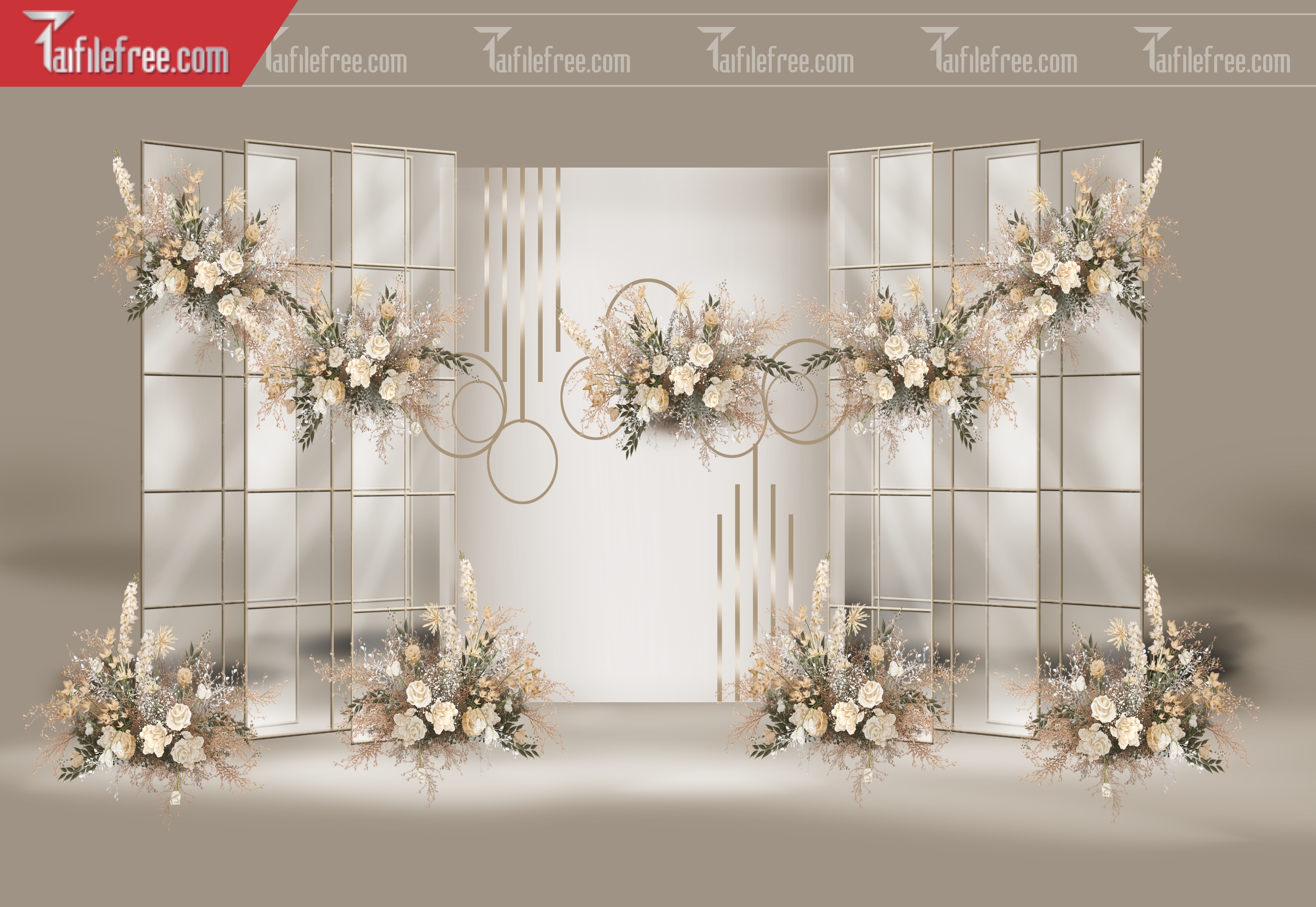 Mẫu Trang Trí Backdrop Đám Cưới Đẹp PDC94