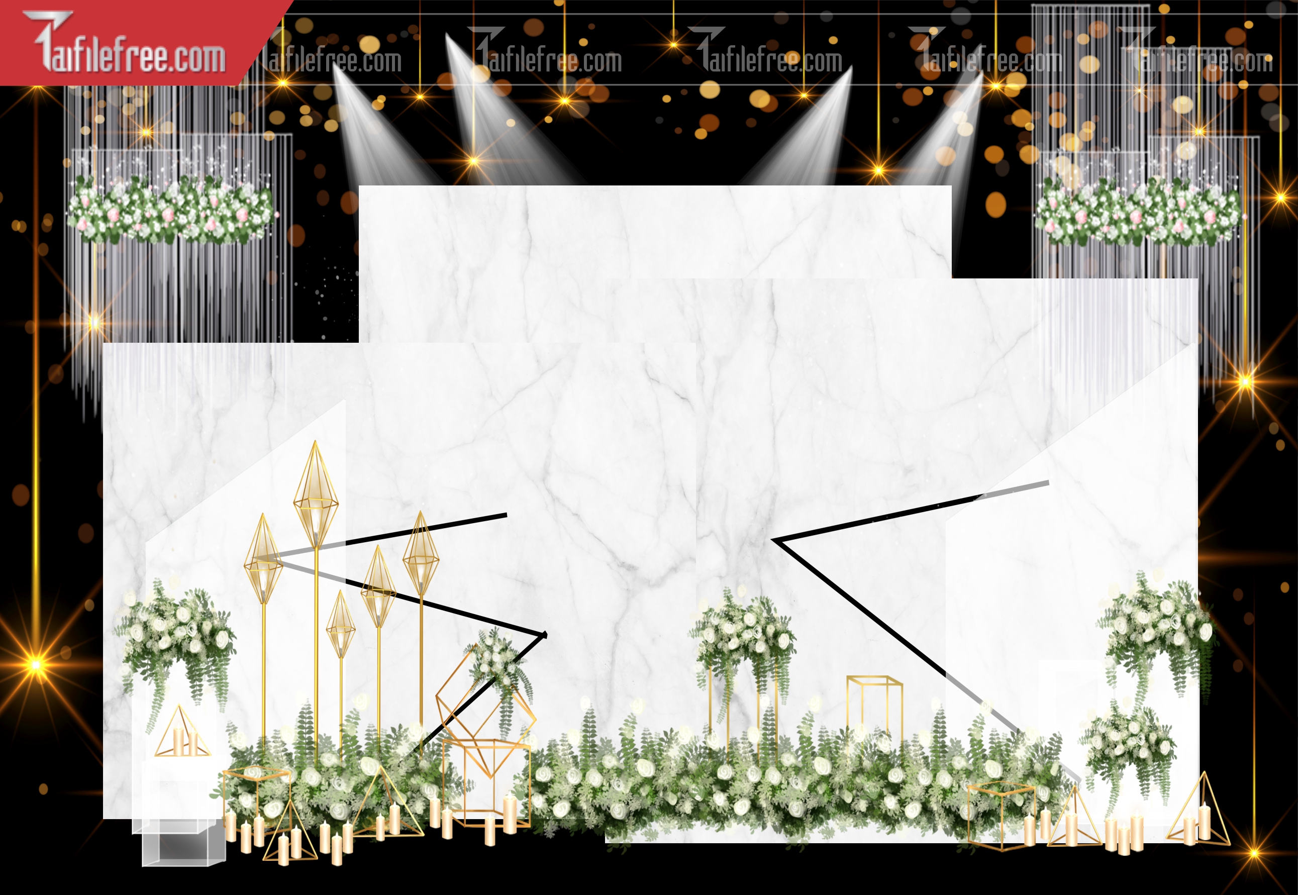 Mẫu Trang Trí Backdrop Đám Cưới Đẹp PDC95