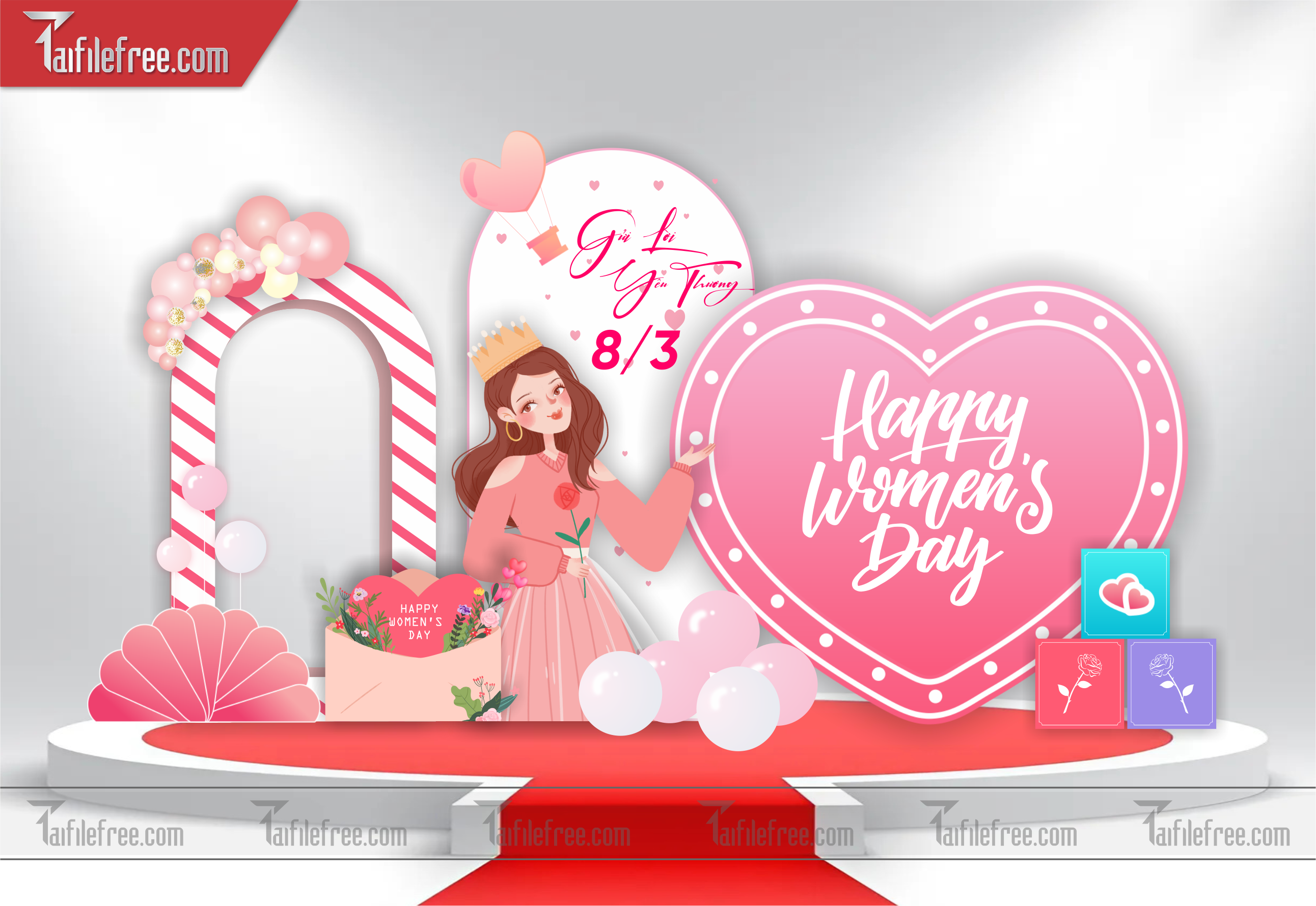 Background Mừng Ngày Quốc Tế Phụ Nữ 8/3_PN02