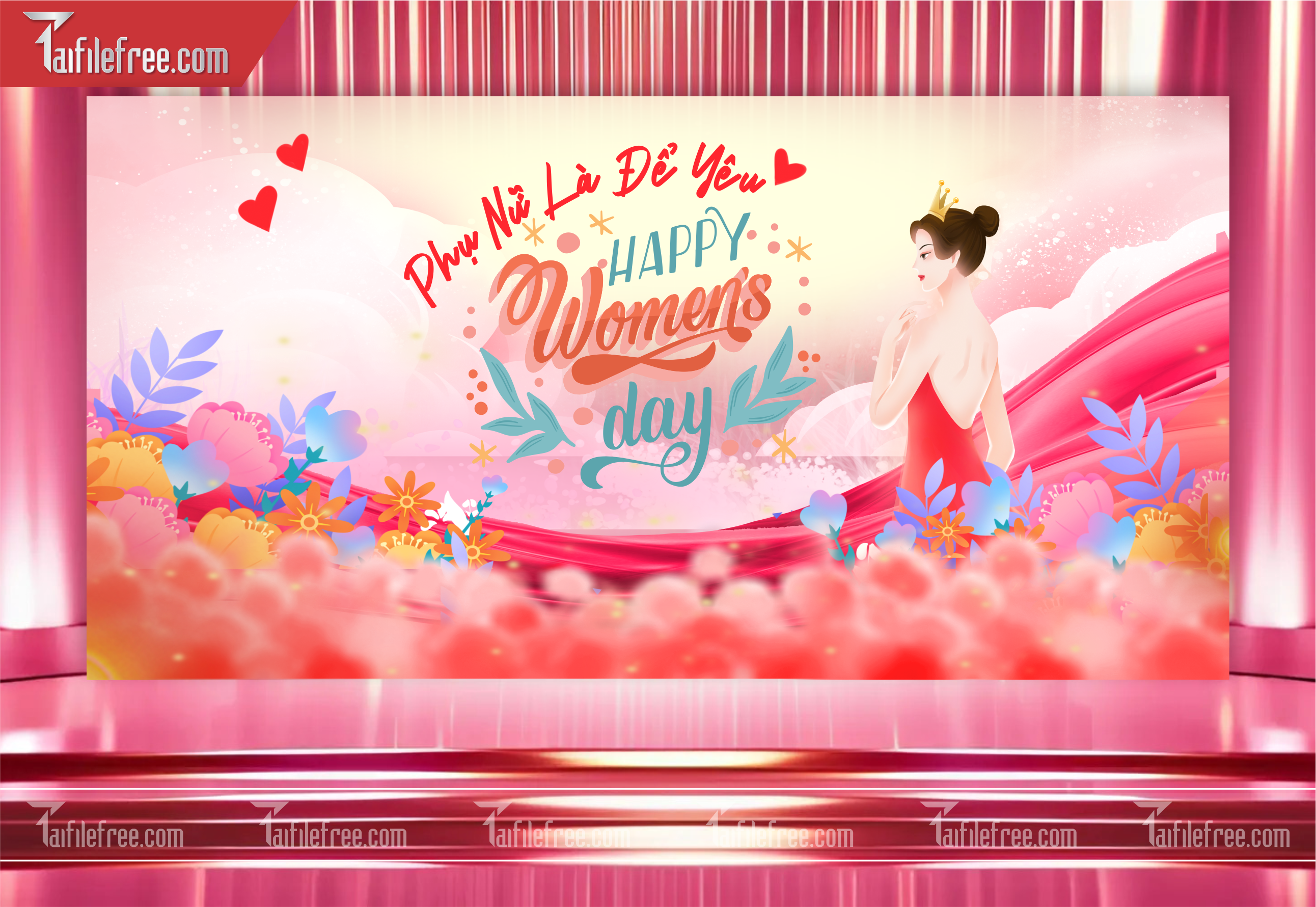 Background Mừng Ngày Quốc Tế Phụ Nữ 8/3_PN04