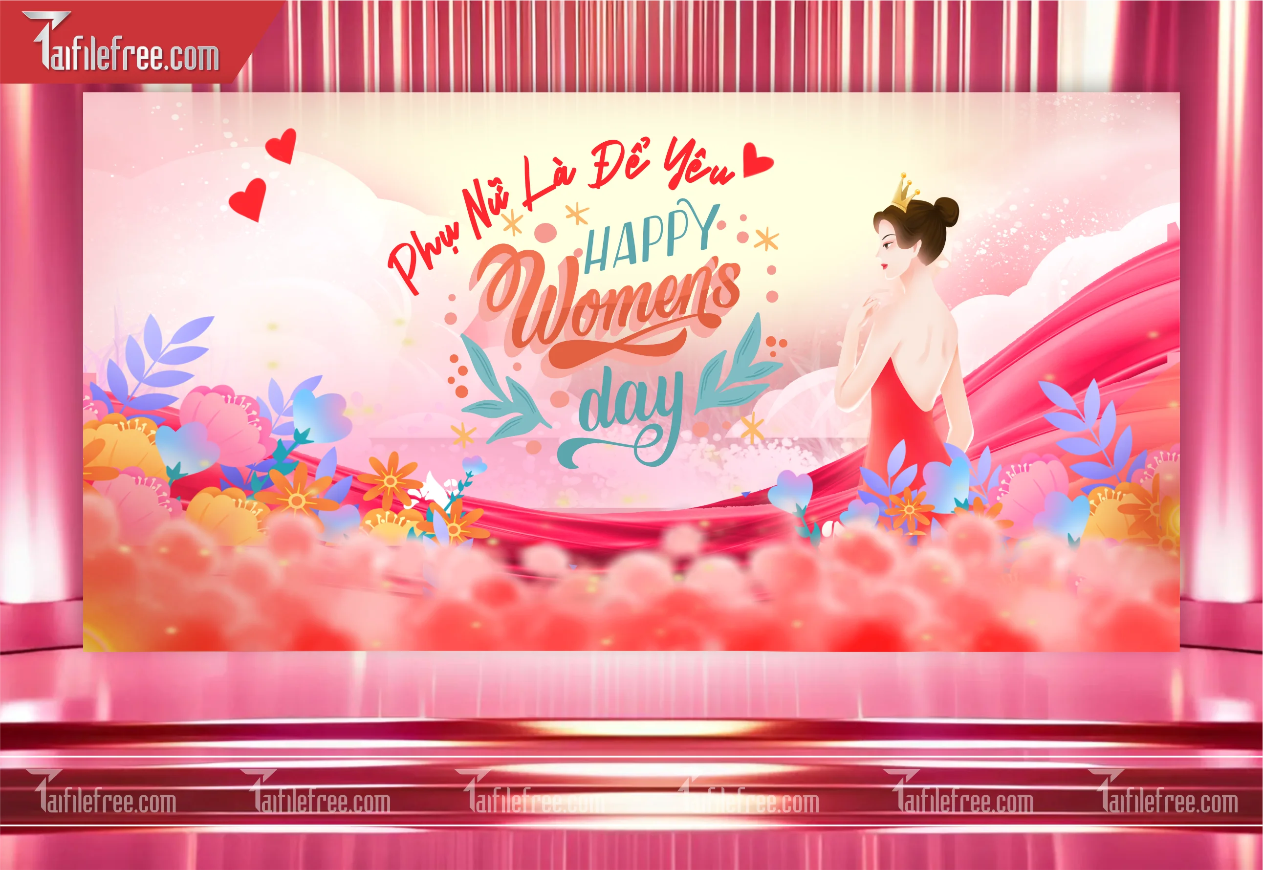 Background Mừng Ngày Quốc Tế Phụ Nữ 8/3_PN04