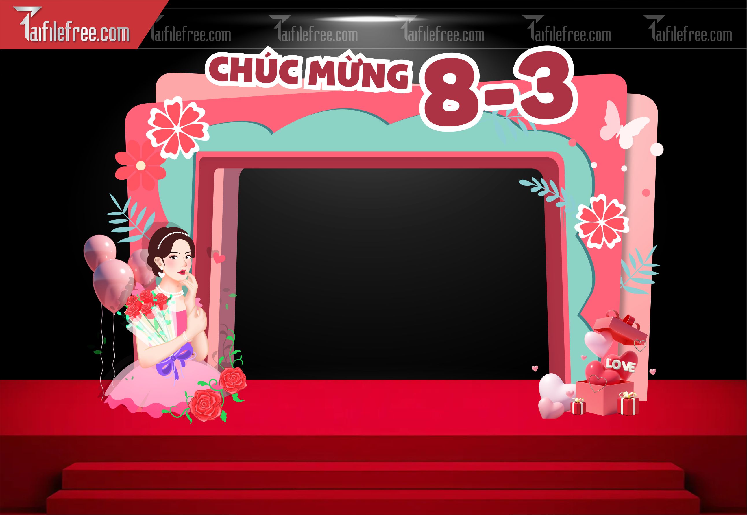 Background Ngày Quốc Tế Phụ Nữ 8/3_PN104