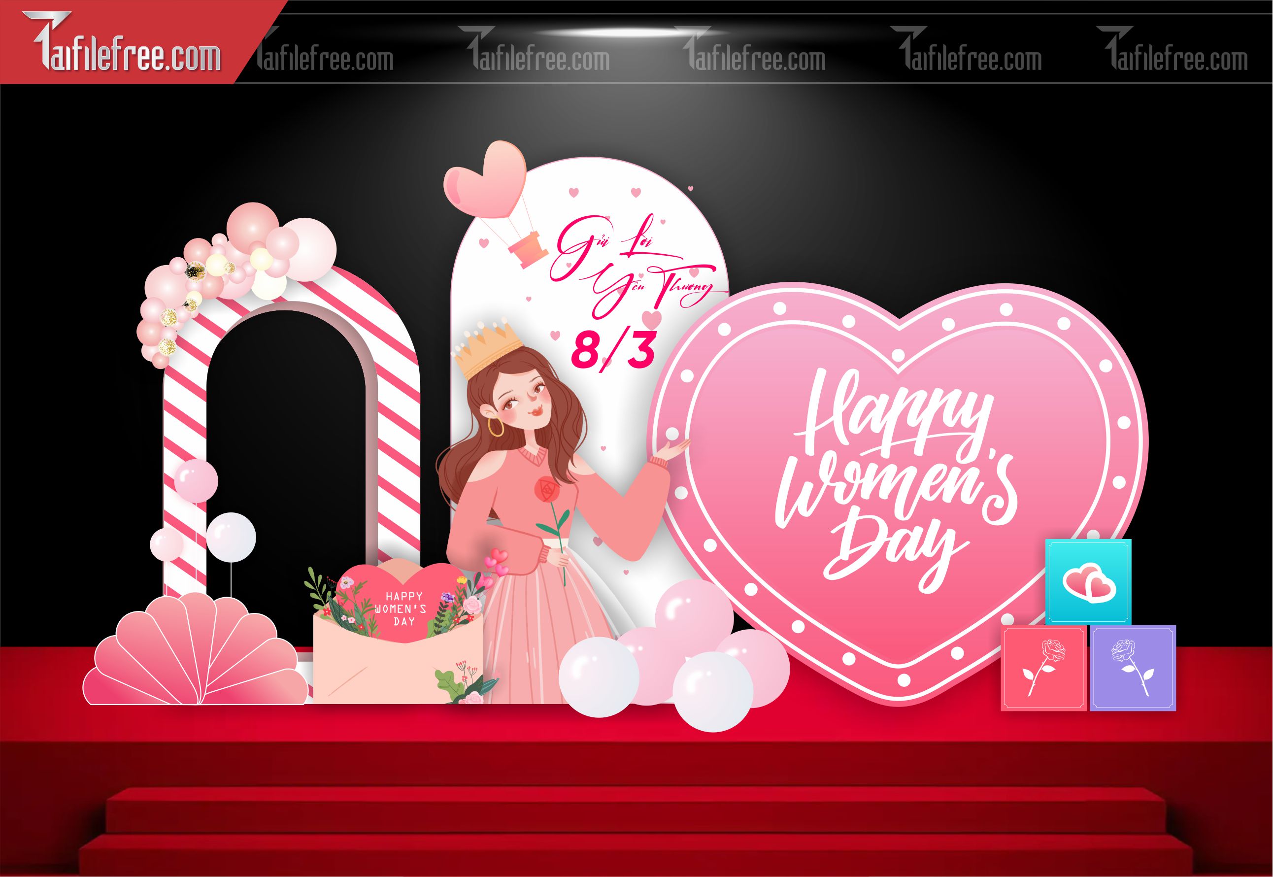 Background Ngày Quốc Tế Phụ Nữ 8/3_PN105