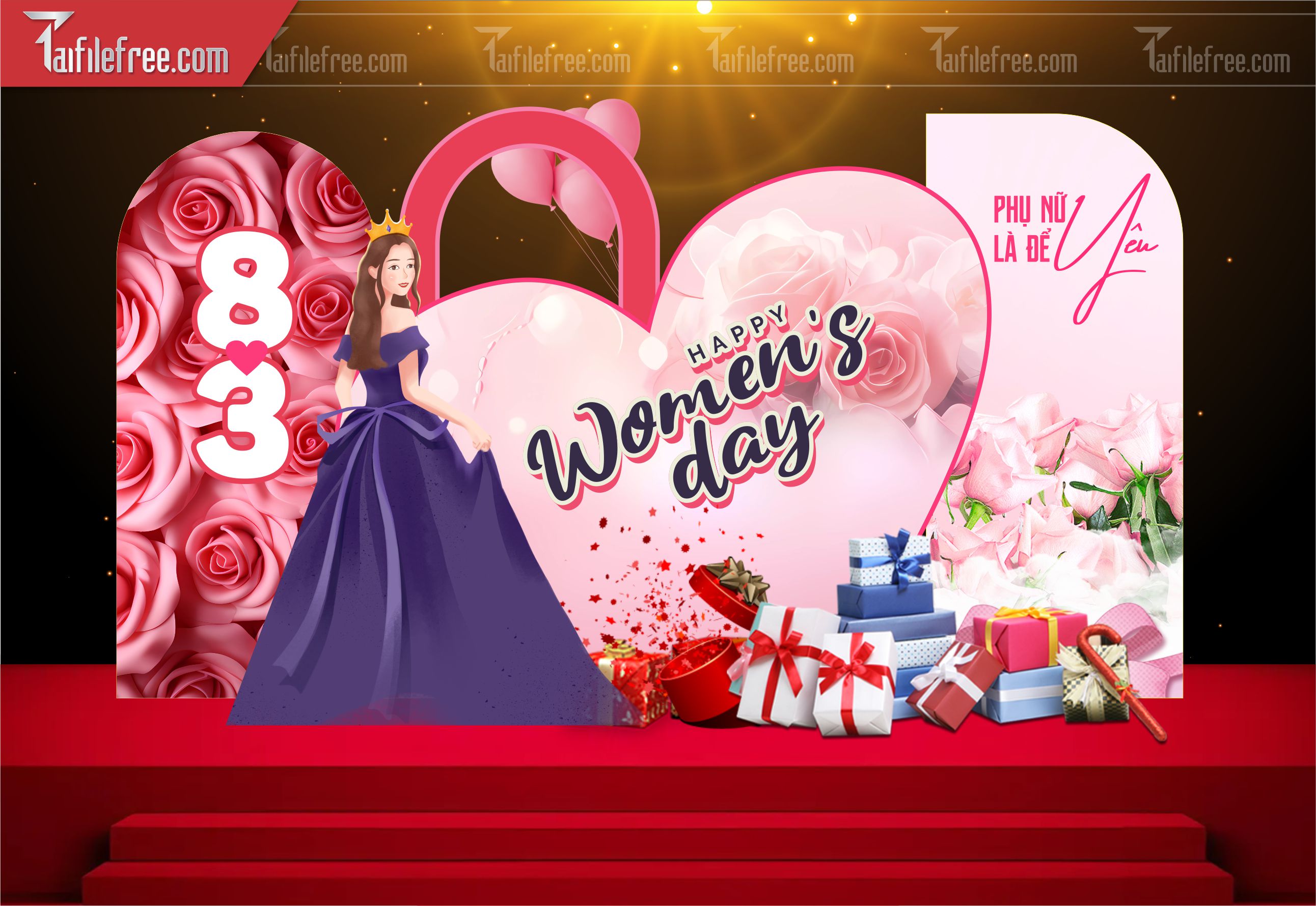 Background Ngày Quốc Tế Phụ Nữ 8/3_PN97