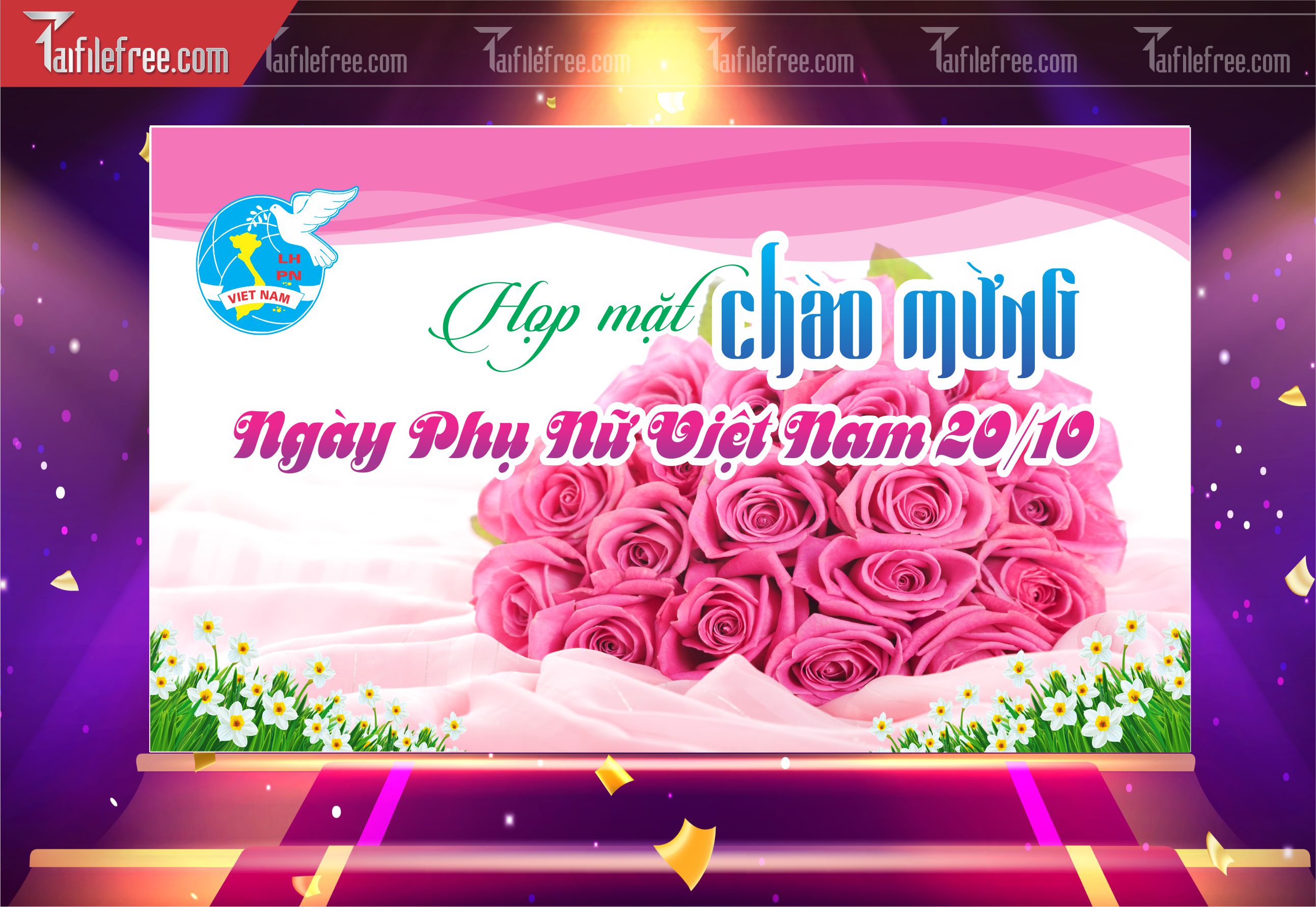 Phông Nền Ngày Phụ Nữ Việt Nam Đẹp, Ấn Tượng PNN104
