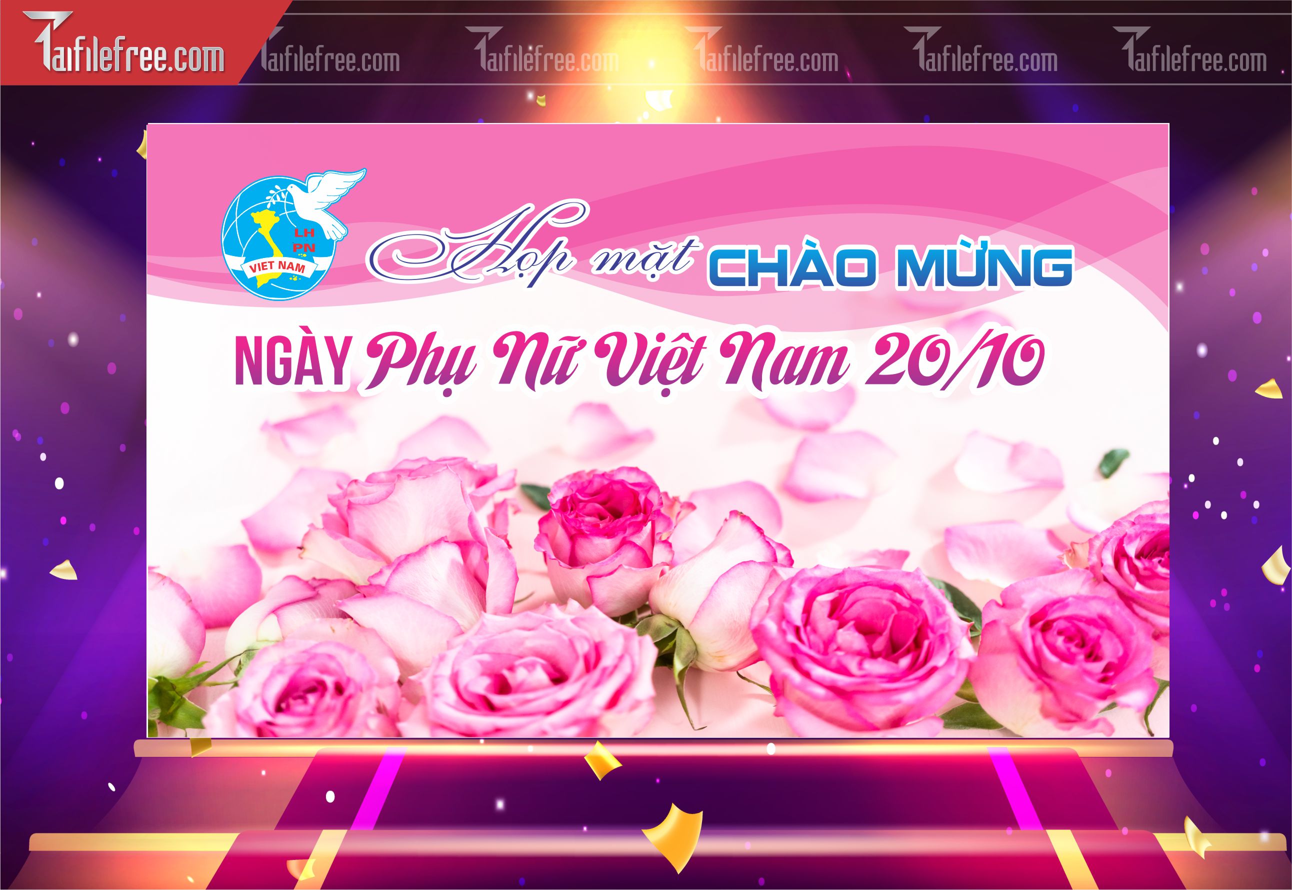 Phông Nền Ngày Phụ Nữ Việt Nam Đẹp, Ấn Tượng PNN111